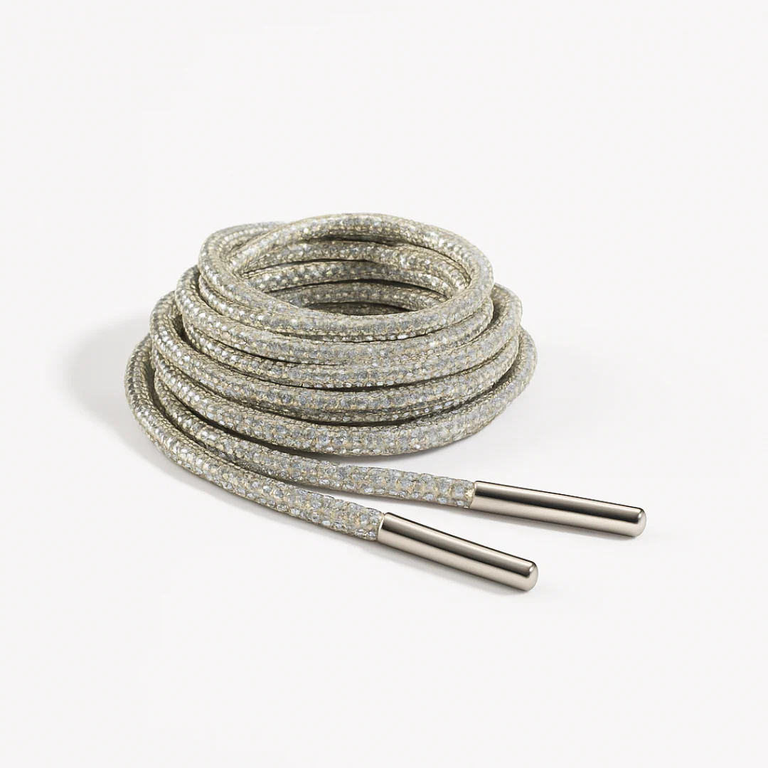Mystic Silver Rhinestone Shoelaces – Sparkly Crystal Laces for Sneakers, Boots & Dress Shoes By KNOTTY - Image 3