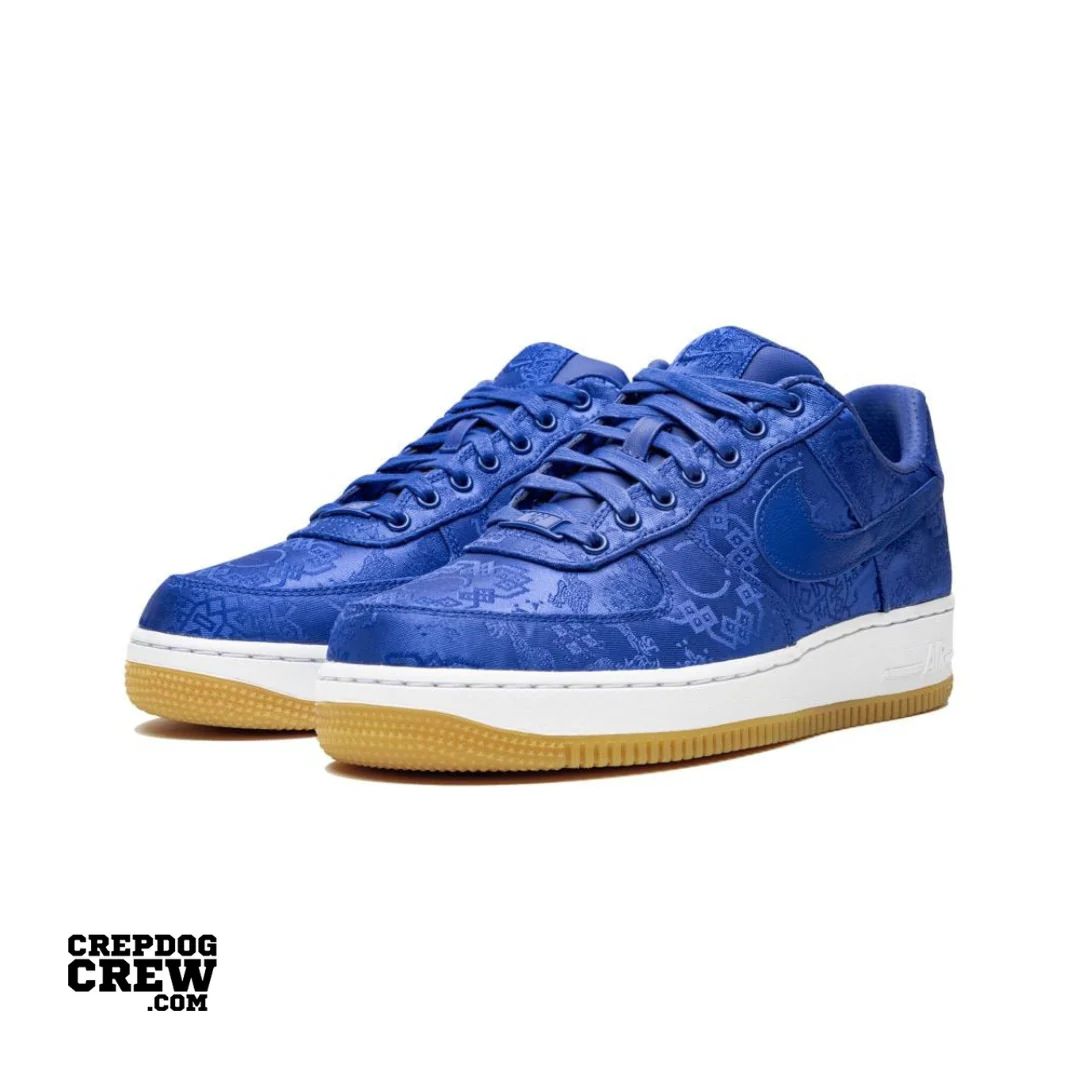 Nike Air Force 1 Low CLOT Blue Silk - Image 2