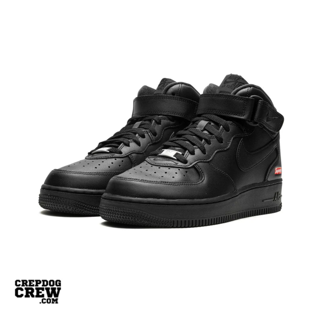 Nike Air Force 1 Mid Supreme Black - Image 2