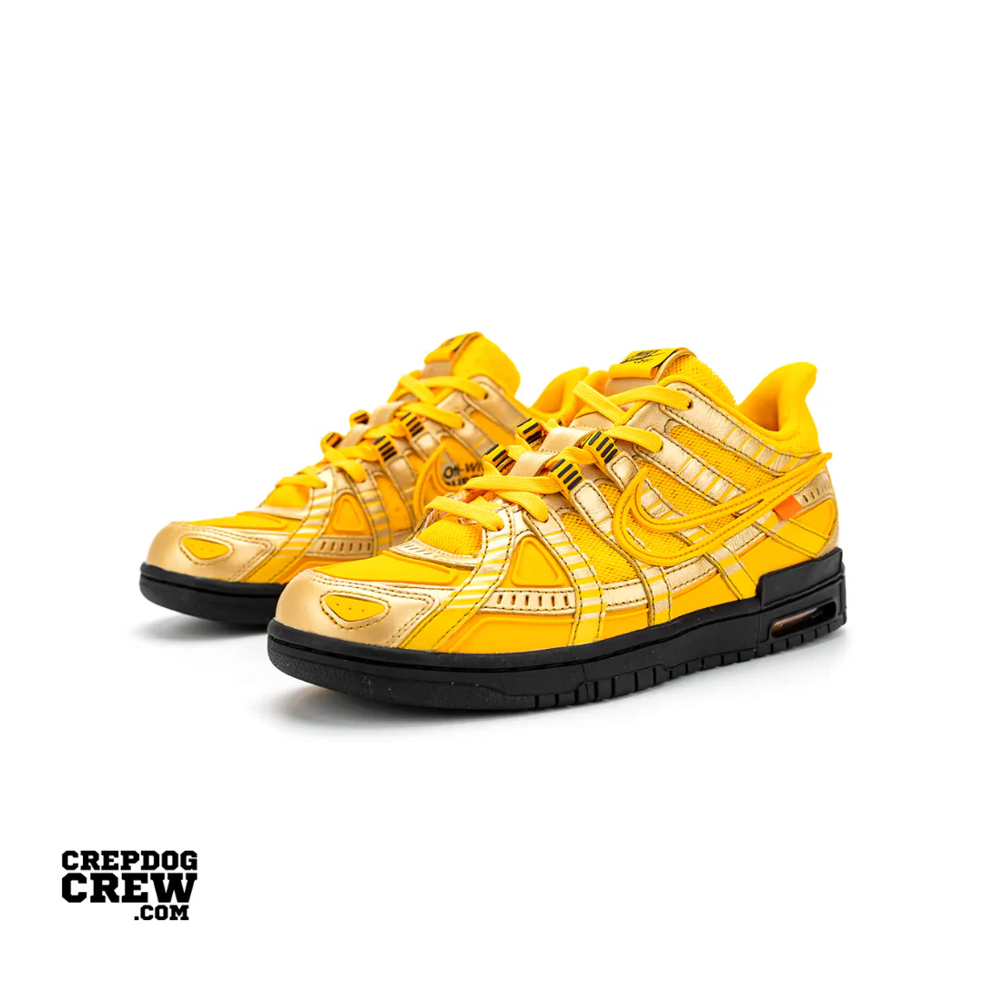 Nike Air Rubber Dunk Off-White University Gold - Image 2