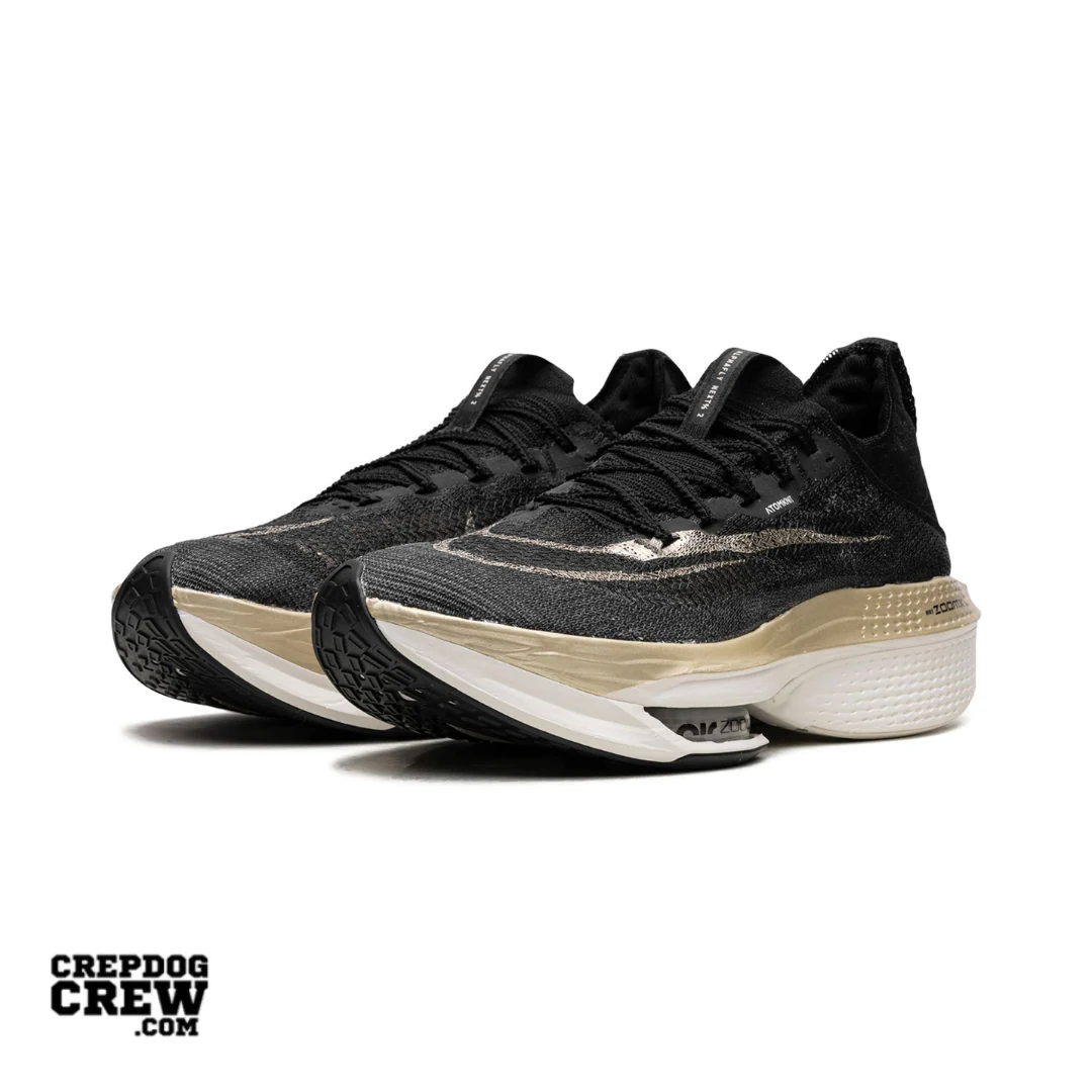 Nike Air Zoom Alphafly Next% 2 Black Metallic Gold Grain - Image 2