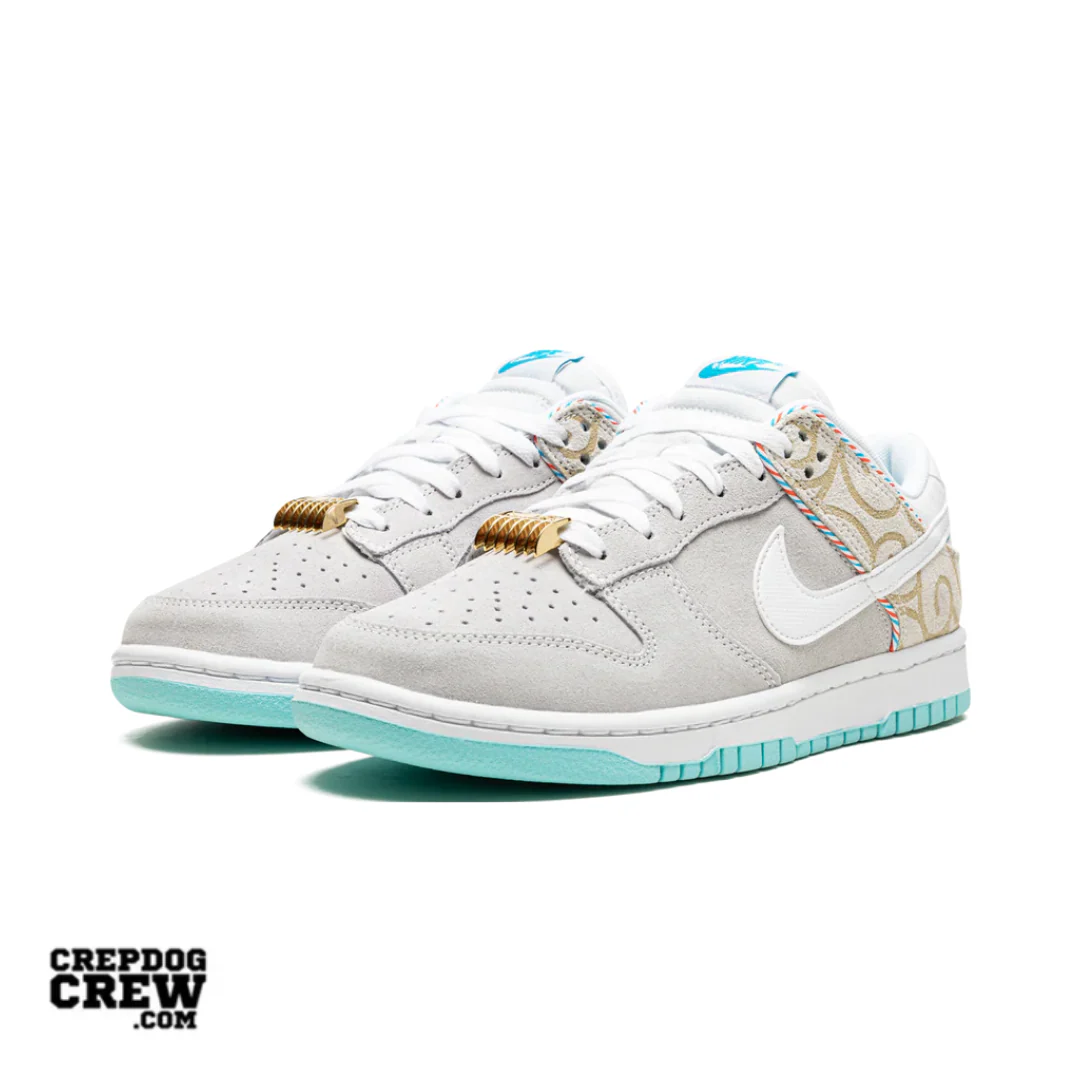 Nike Dunk Low SE Barber Shop Grey - Image 2