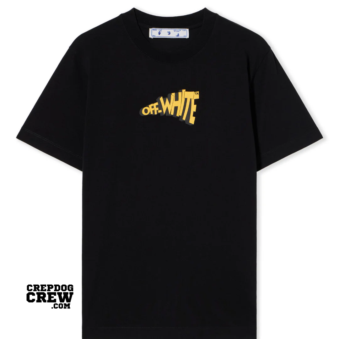 OFF WHITE CARTOON ARROW SLIM TEE BLACK