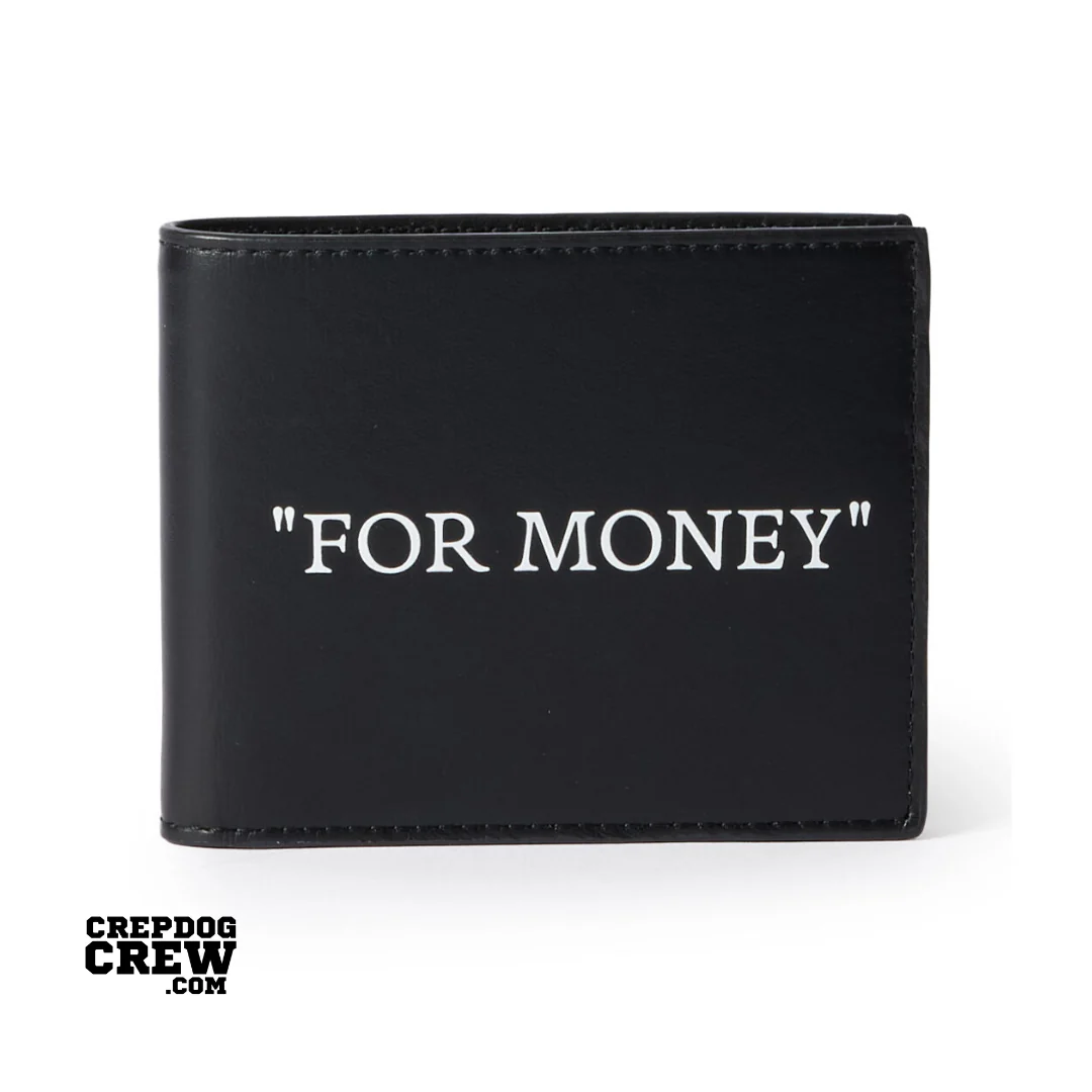 OFF WHITE QUOTE BIFOLD WALLET BLACK