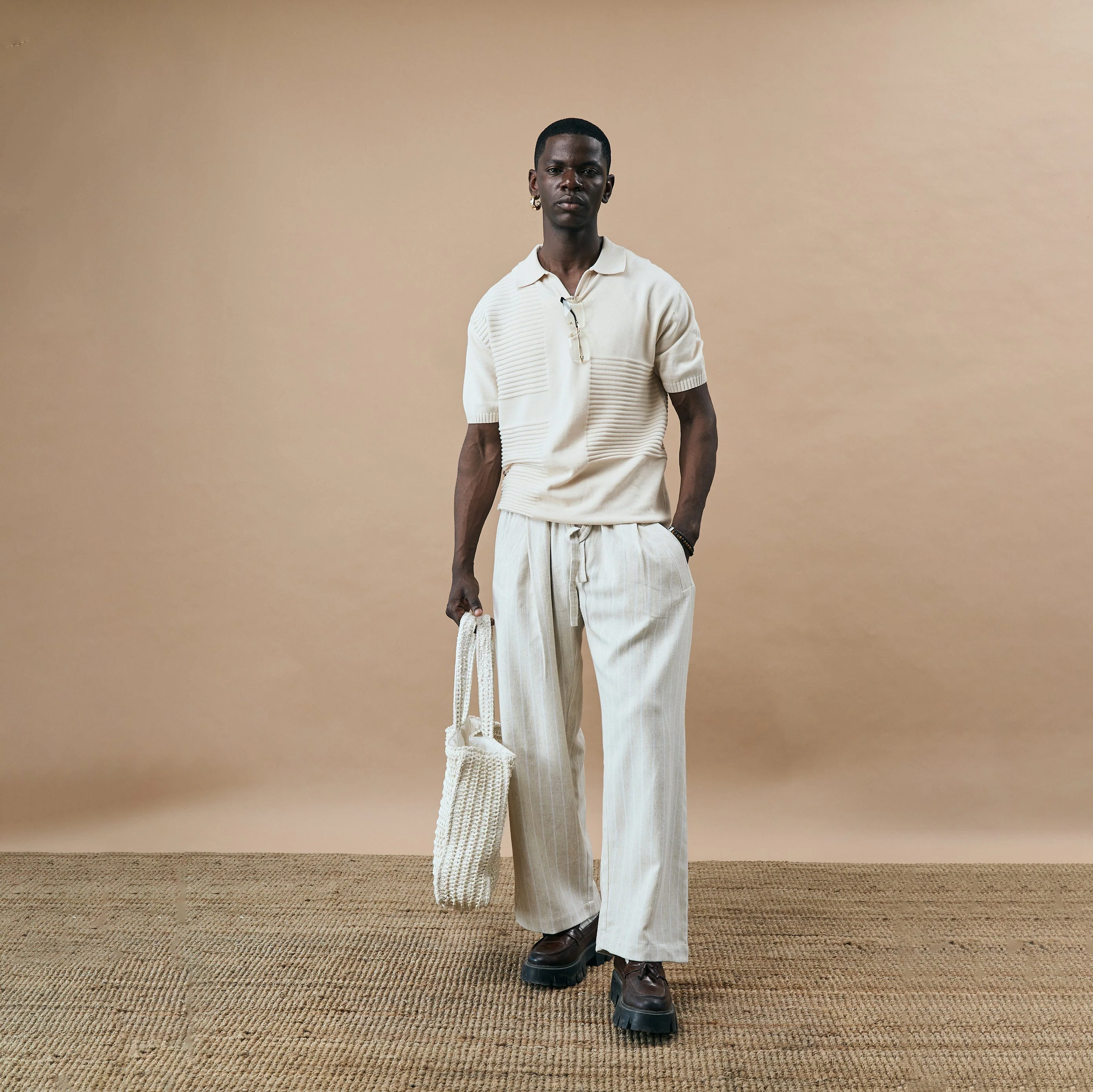 OLD MONEY POLO T-SHIRT - DULL CREAM - Image 3