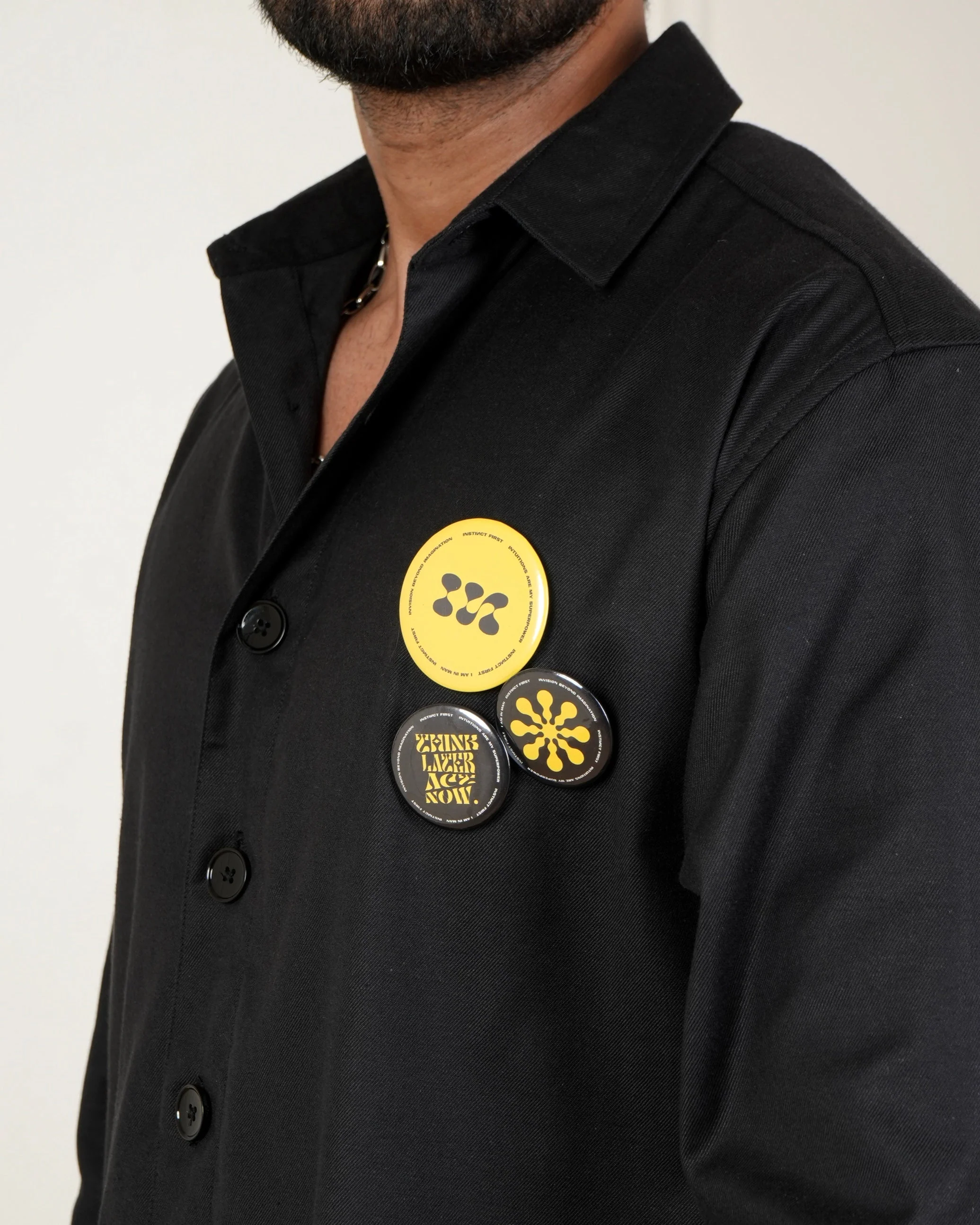 Old School Shacket - (Black) - Image 3