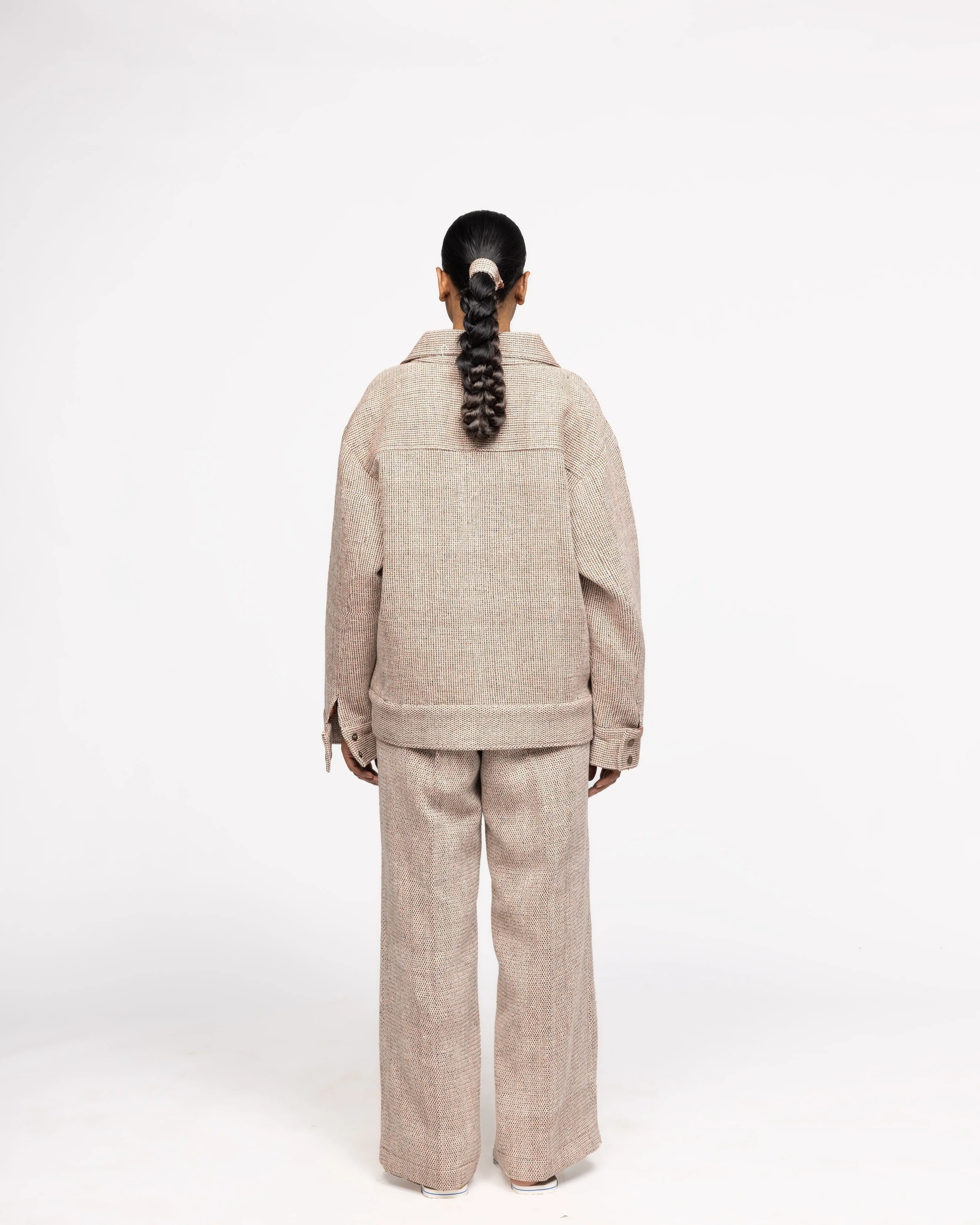Organic Yarn Dyed Handwoven - Jacket - Image 8