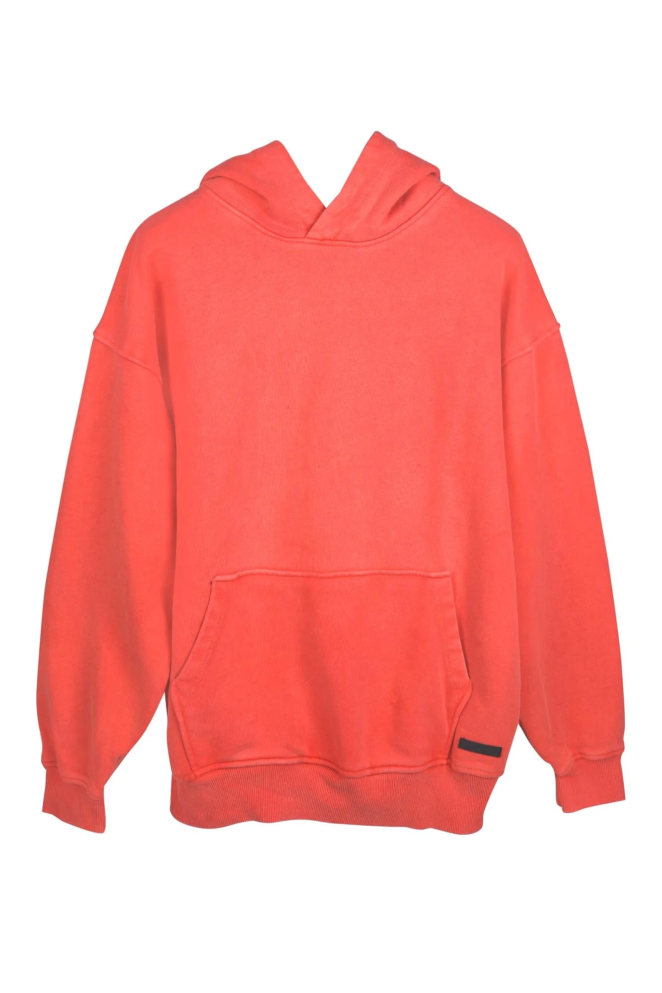 OVERDYED HEAVY WEIGHT HOODIE (BRIGHT SCARLET) - Image 5