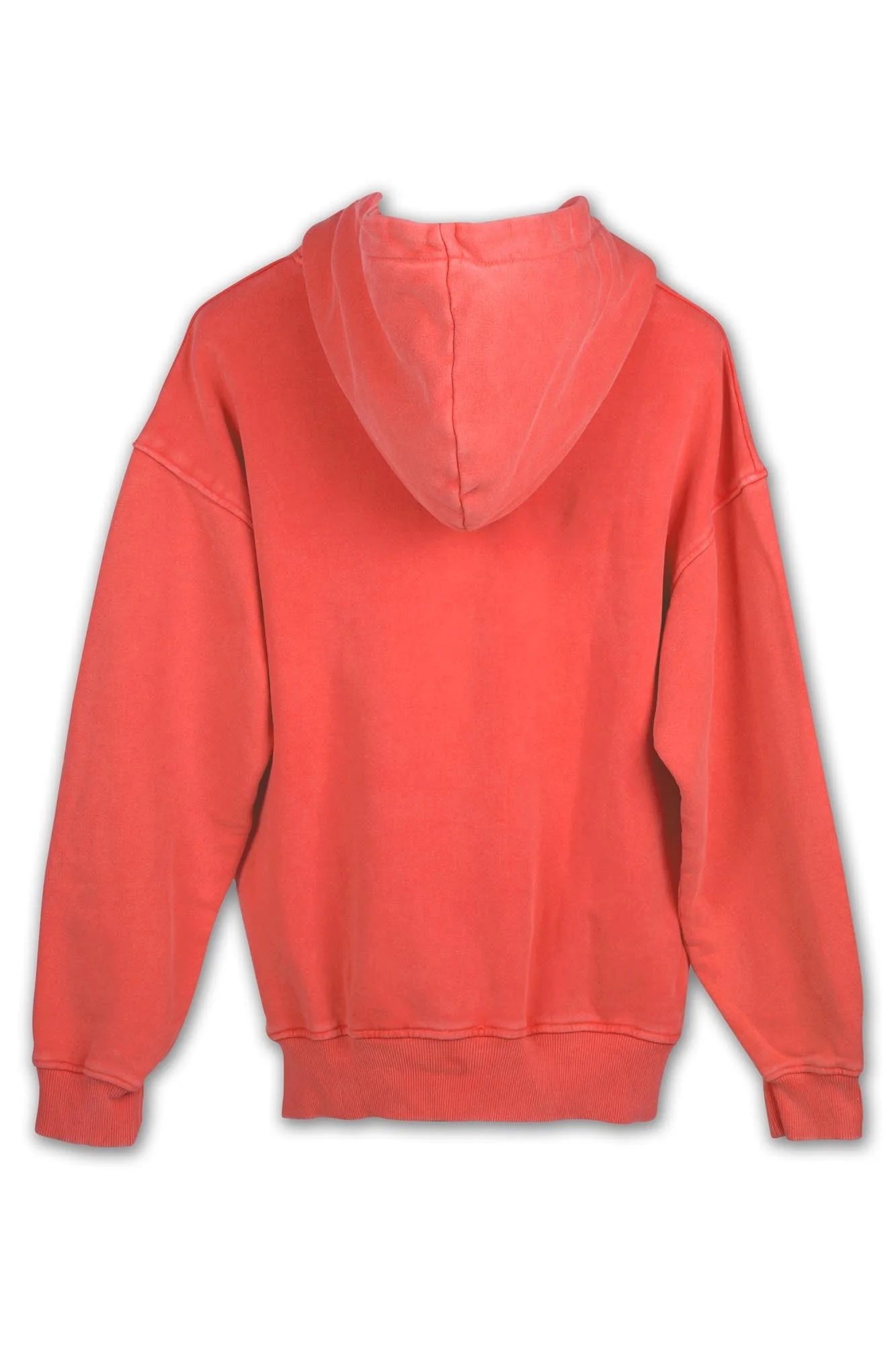 OVERDYED HEAVY WEIGHT HOODIE (BRIGHT SCARLET) - Image 6