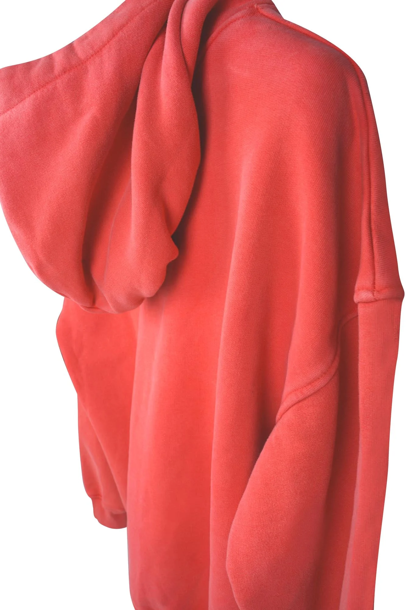 OVERDYED HEAVY WEIGHT HOODIE (BRIGHT SCARLET) - Image 7