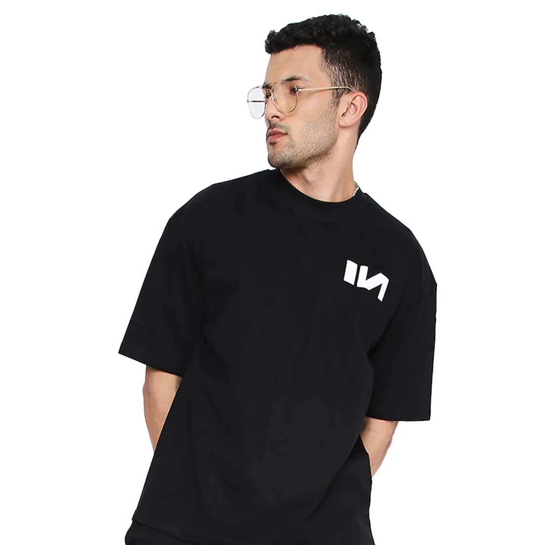 Oversized T-shirt - (Classic Black) - Image 2