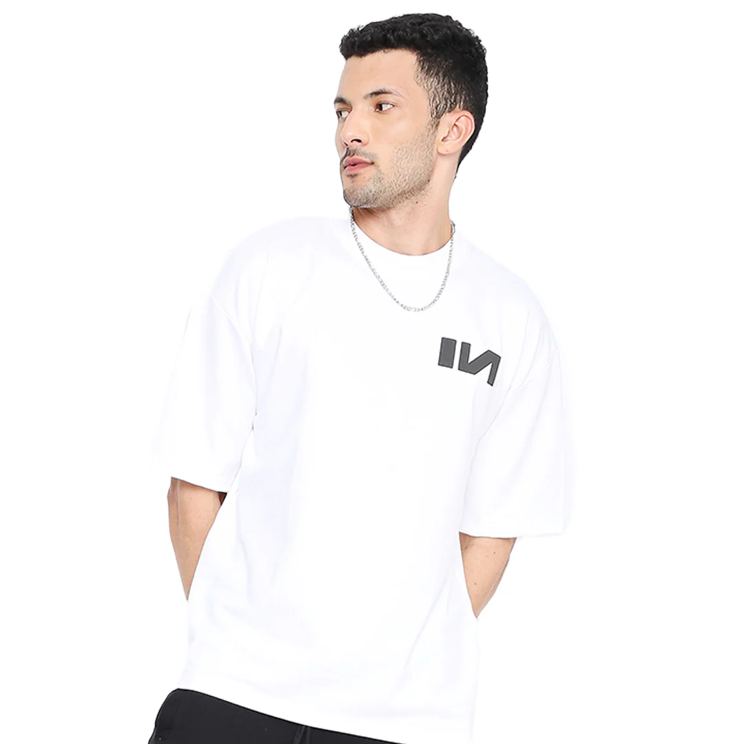 Oversized T-shirt - (Classic White) - Image 2
