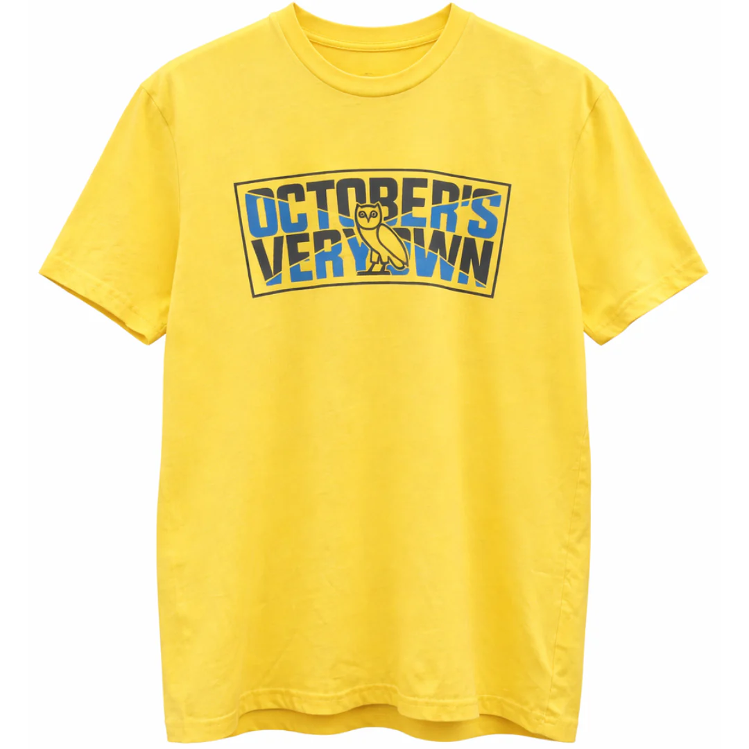 OVO TEE MIDDLE LOGO YELLOW