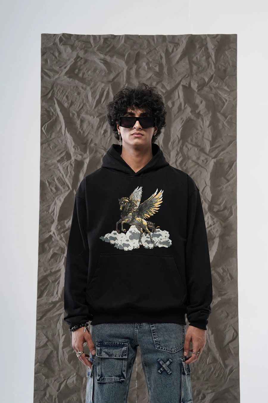 PEGASUS HOODIE BLACK - Image 4