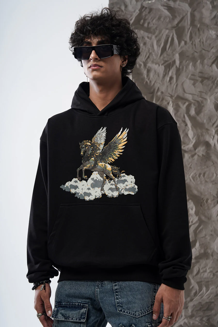 PEGASUS HOODIE BLACK - Image 5