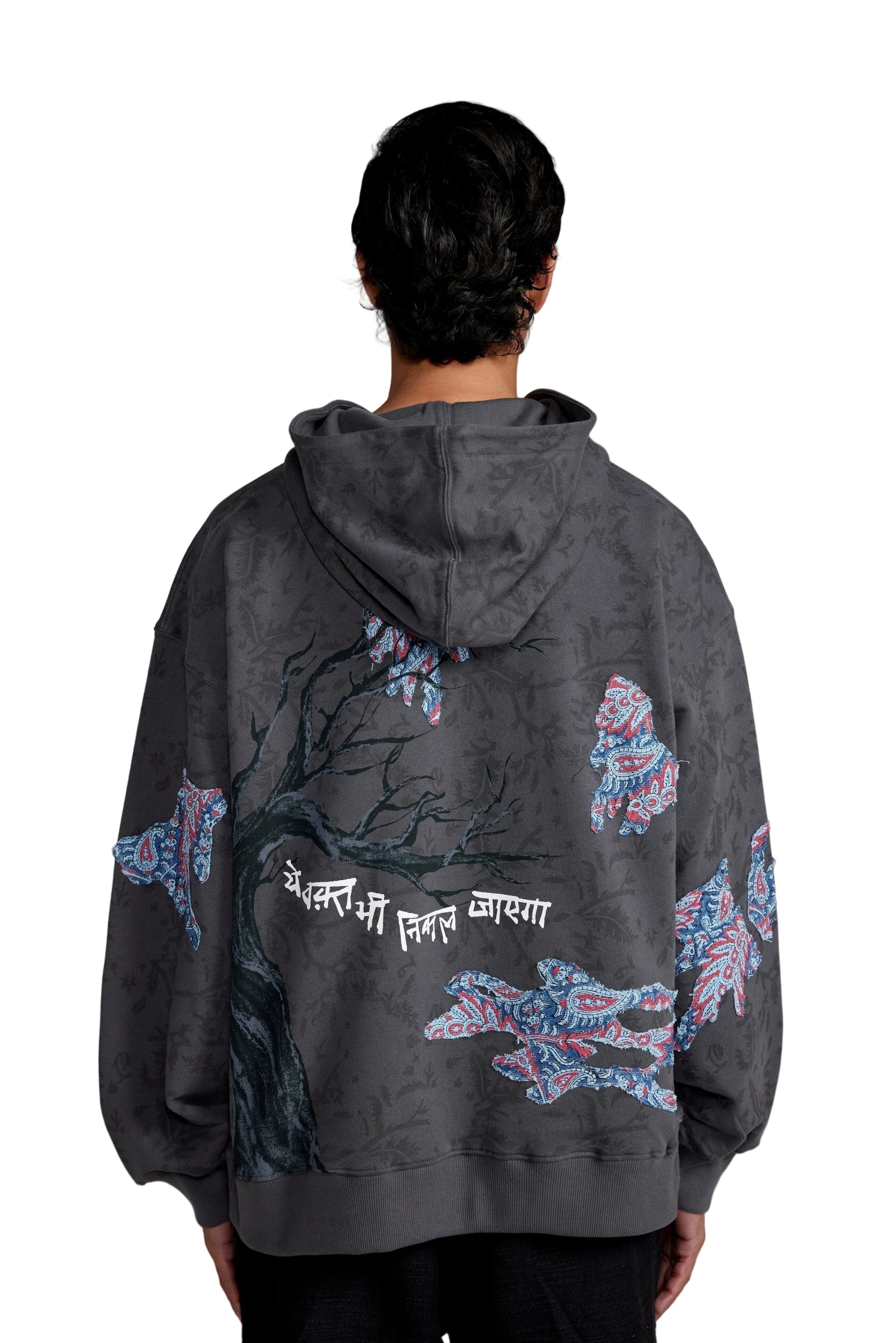 “Persistence of Time” Block Print-Hoodie - Image 2