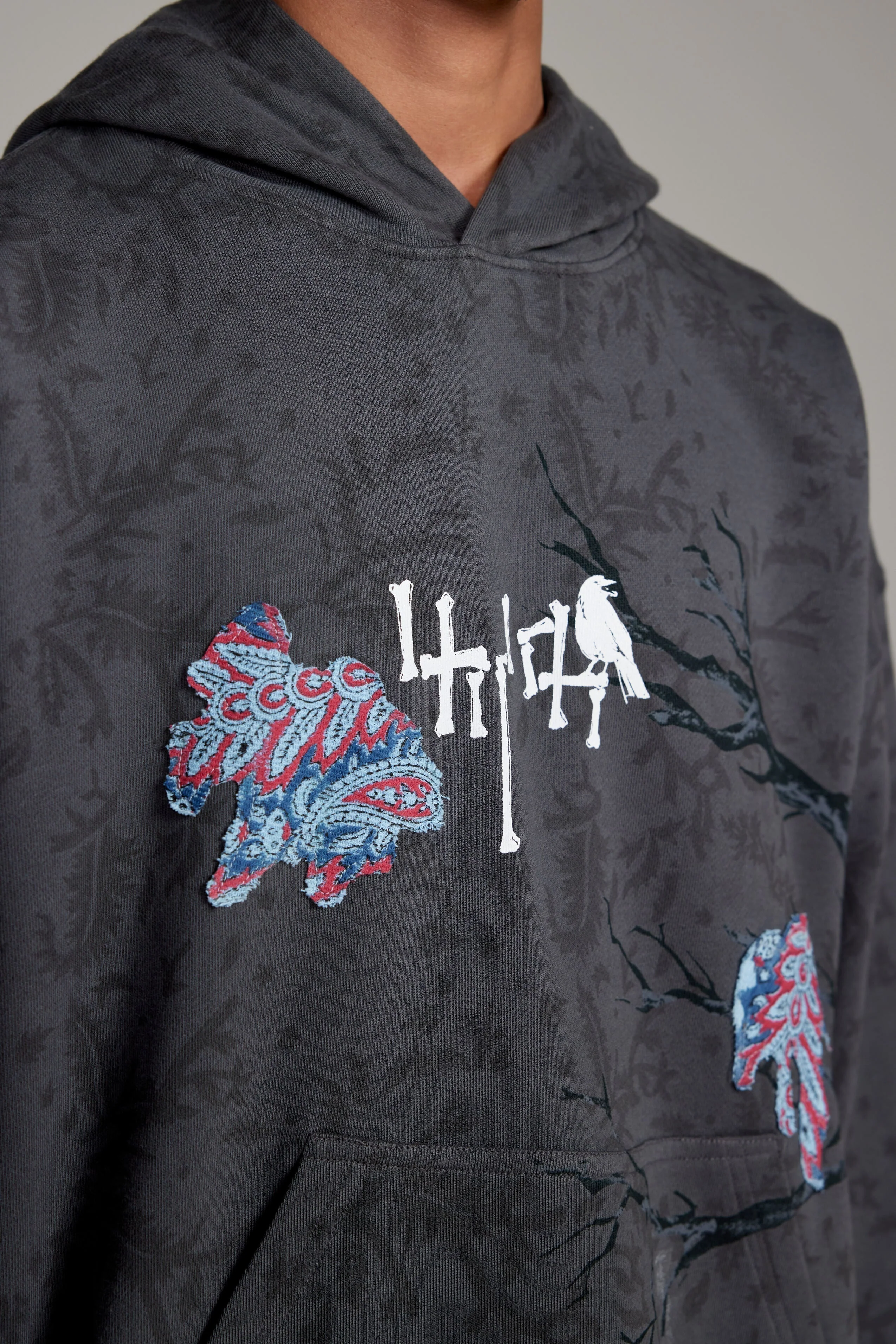 “Persistence of Time” Block Print-Hoodie - Image 3