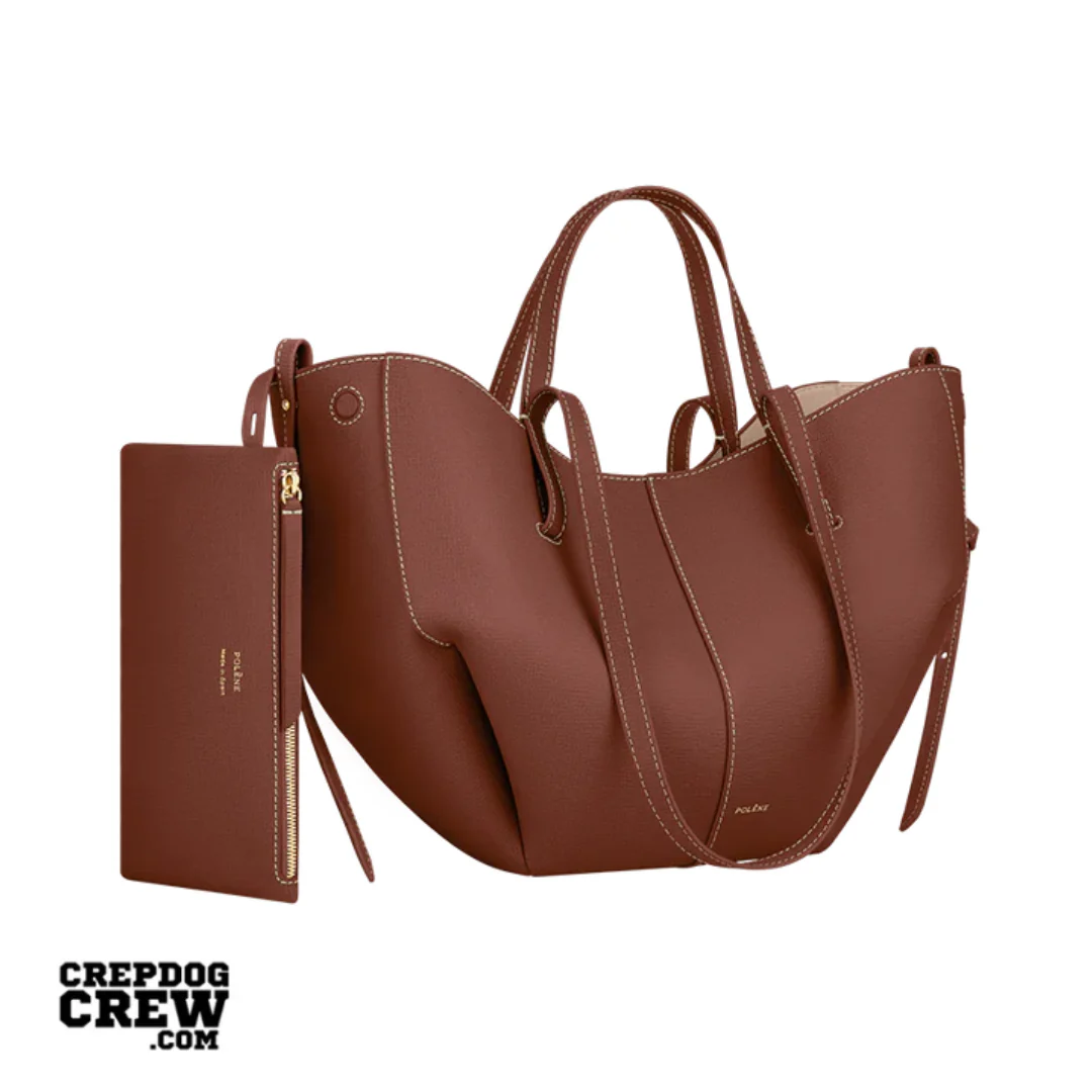 polene Cyme Mini Edition Textured Cognac - Image 2