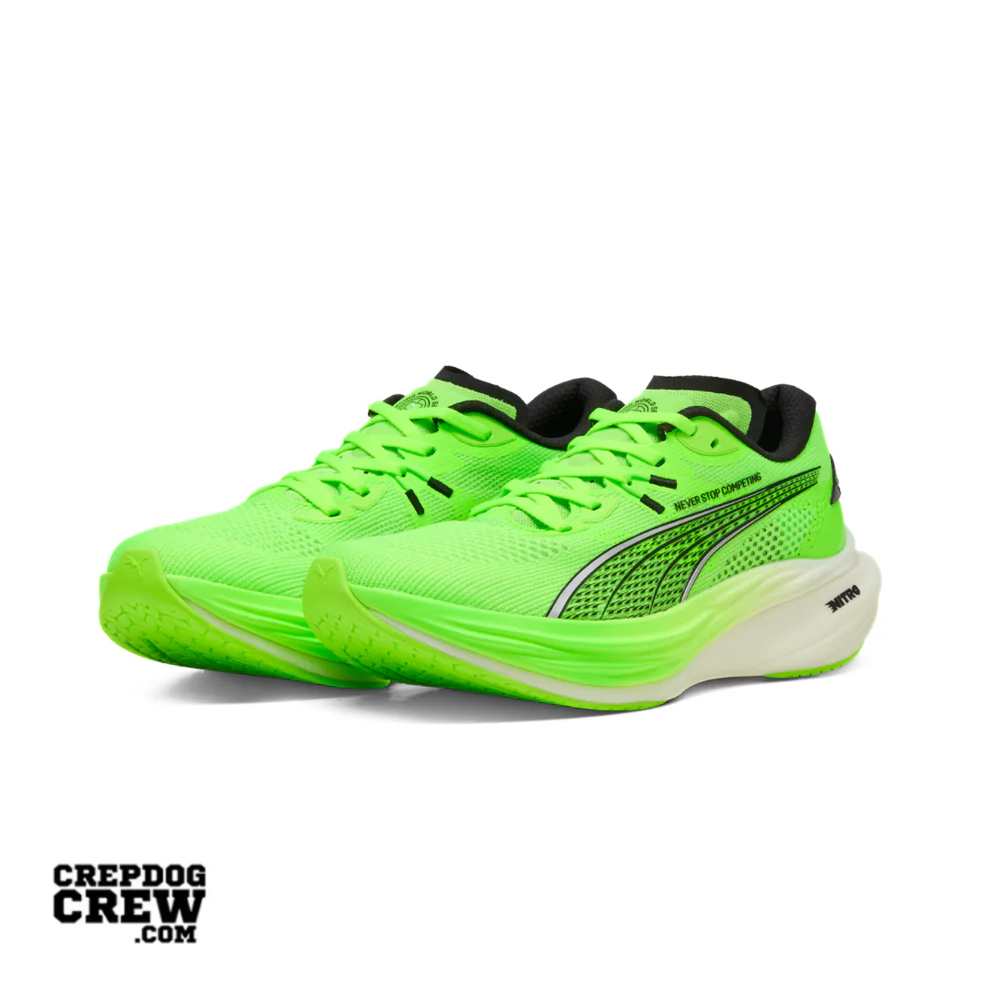 PUMA x HYROX Deviate NITRO 3 Green Glare-PUMA Black - Image 2