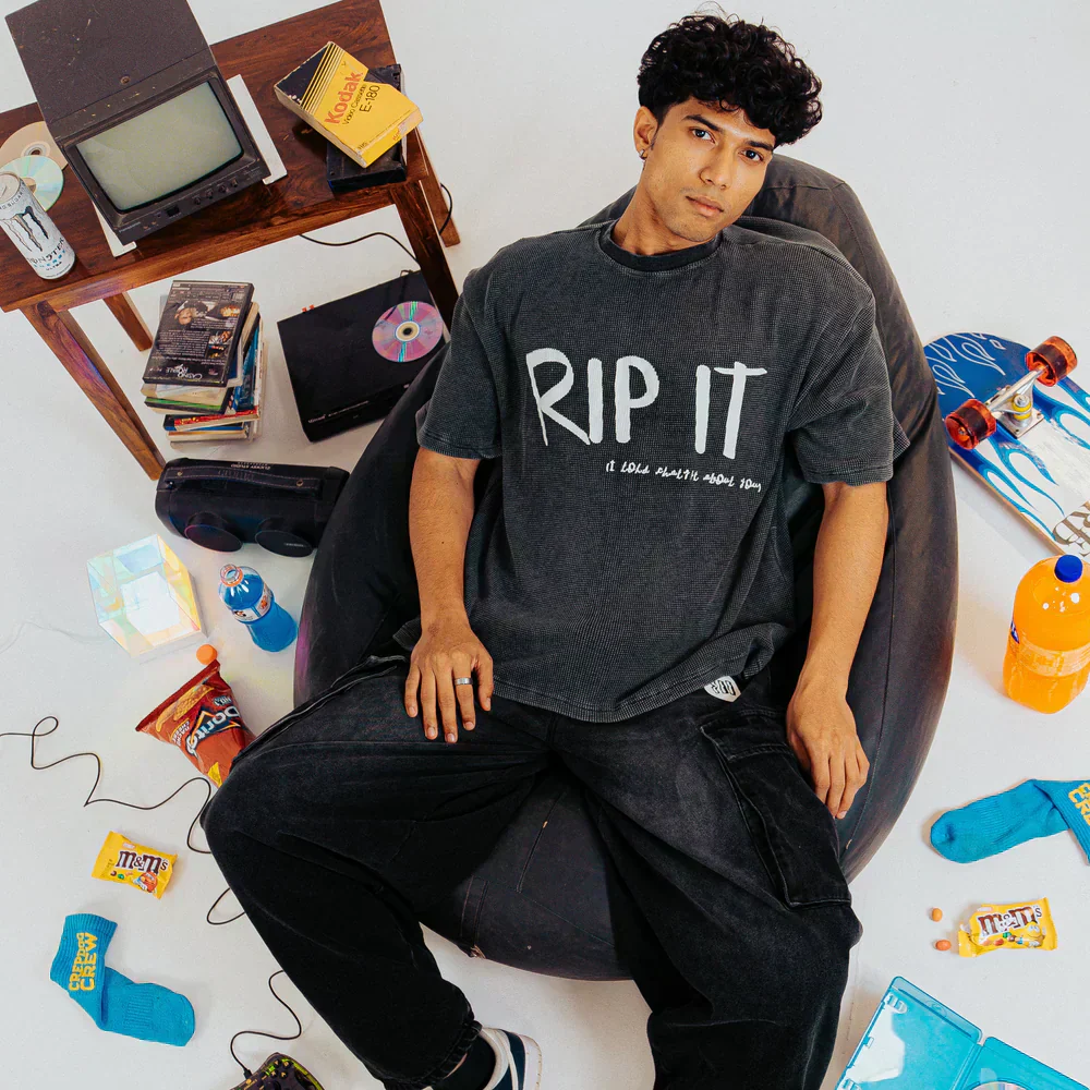 'Rip IT' Washed Tshirt - Image 3