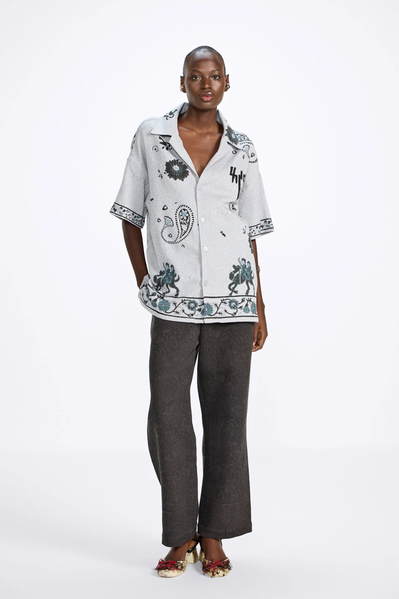 Raat ki Rani' Handmade Shirt - Image 9