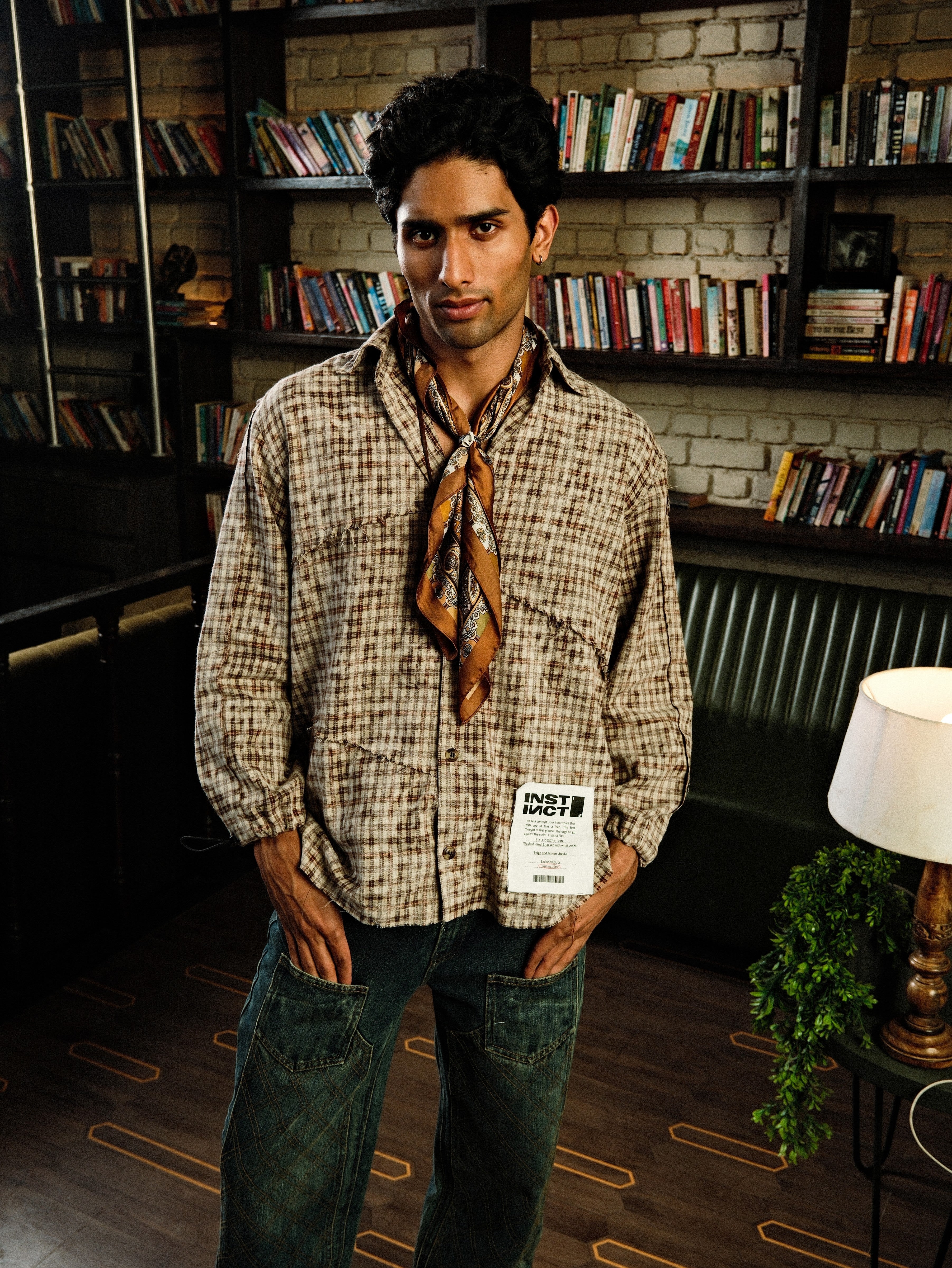 Raw Panel Shirt - (Brown) - Image 3