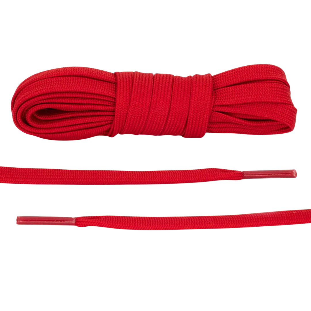 Red Ruby Flat Shoelaces | Jordan Shoelaces, Nike Shoelaces, Air Force 1 Shoelaces By KNOTTY