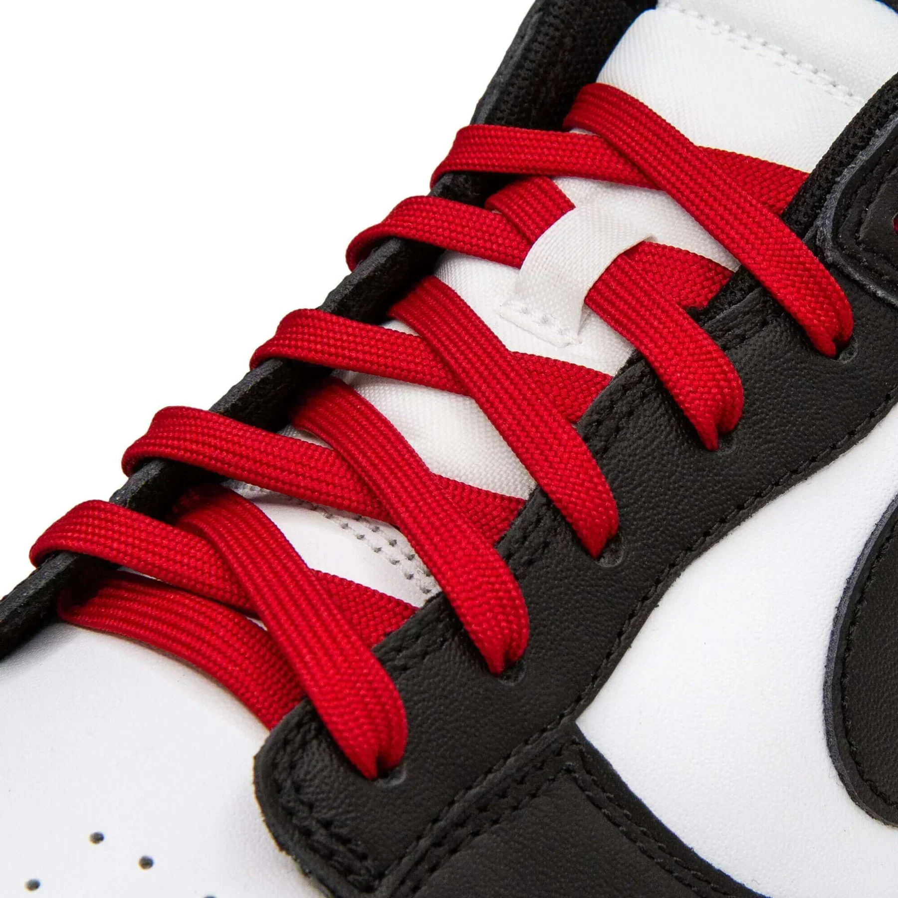 Red Ruby Flat Shoelaces | Jordan Shoelaces, Nike Shoelaces, Air Force 1 Shoelaces By KNOTTY - Image 2