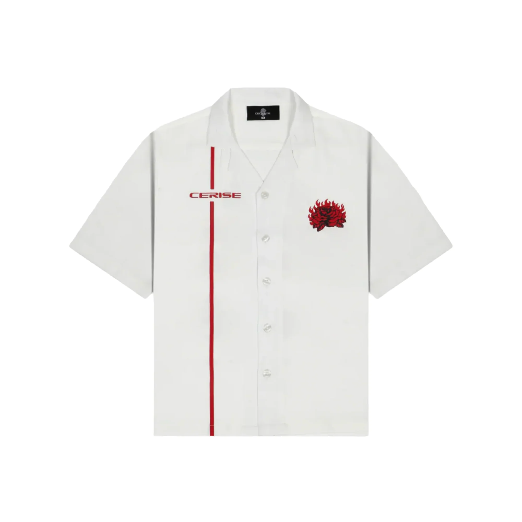 REDLINE RUSH BOWLING SHIRT ( WHITE ) - Image 2