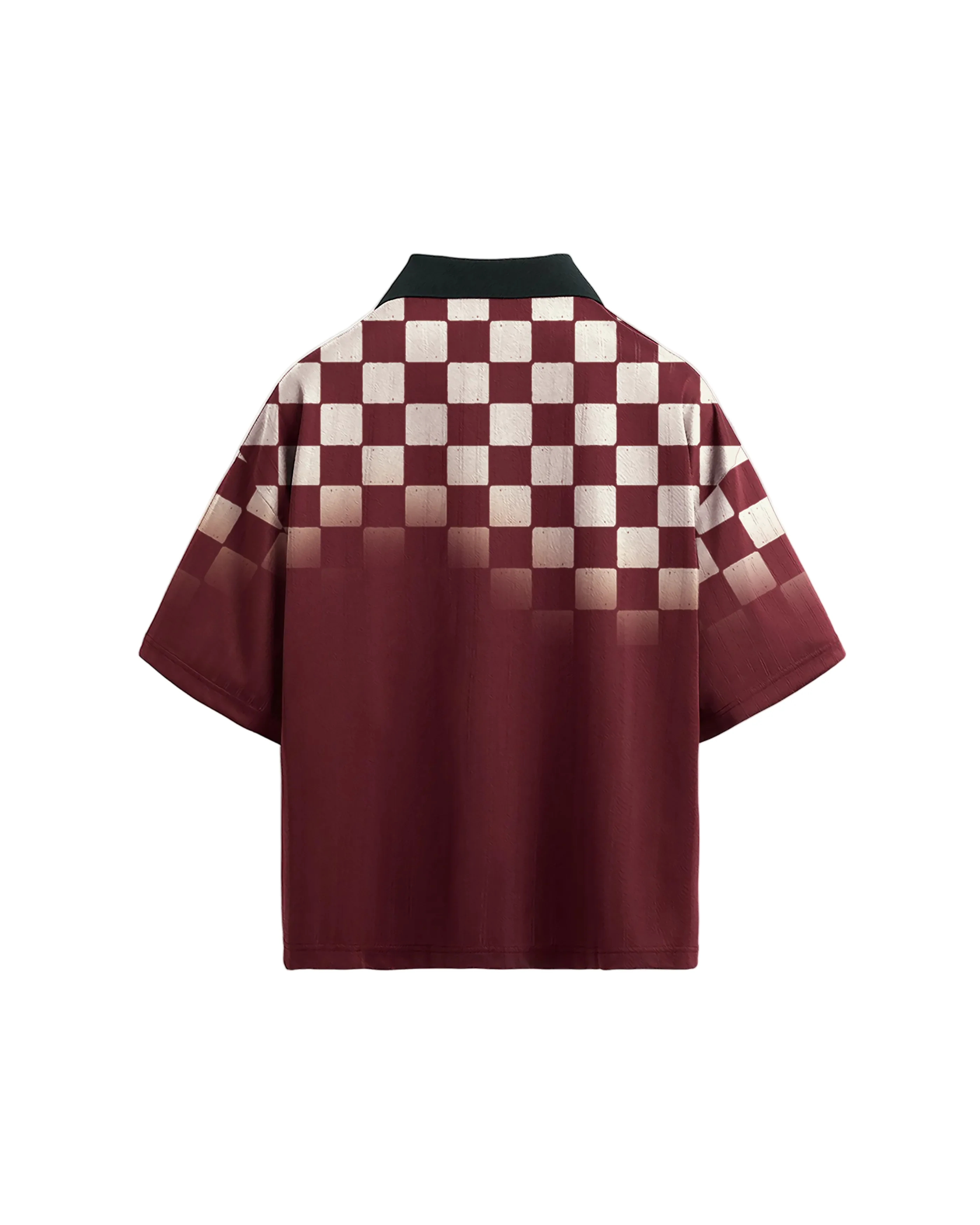 Retro Polo T-shirt | Burgundy - Image 2