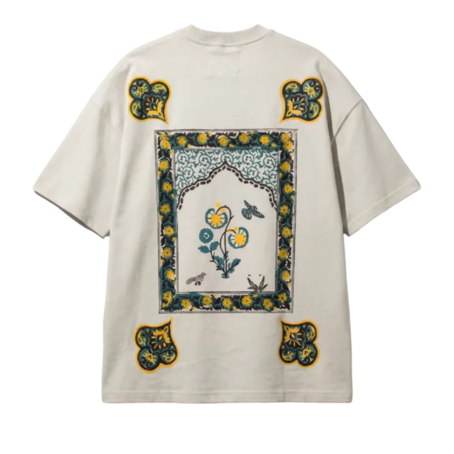 "Sage Green" Blockprint T-shirt