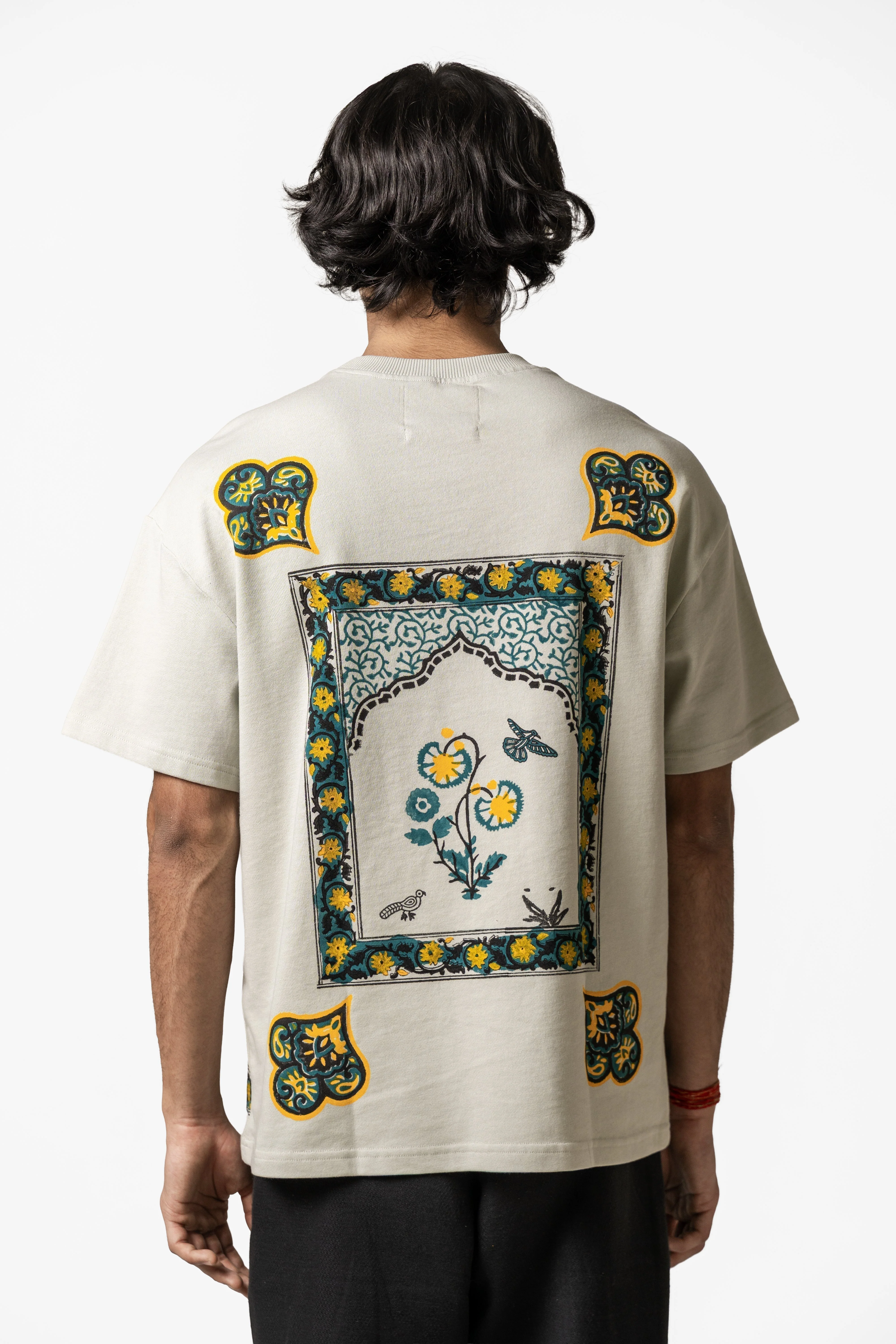 "Sage Green" Blockprint T-shirt - Image 4