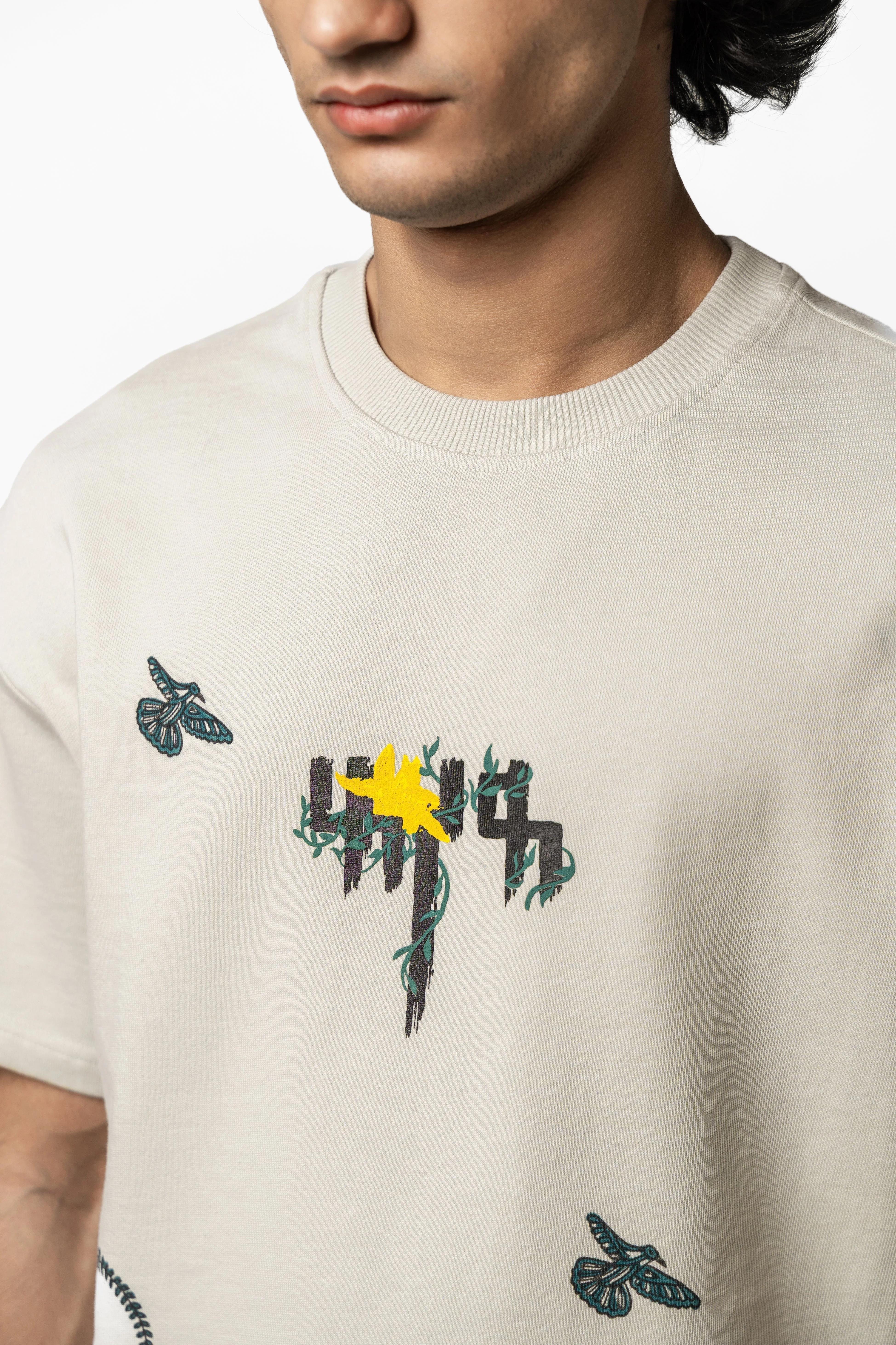 "Sage Green" Blockprint T-shirt - Image 5