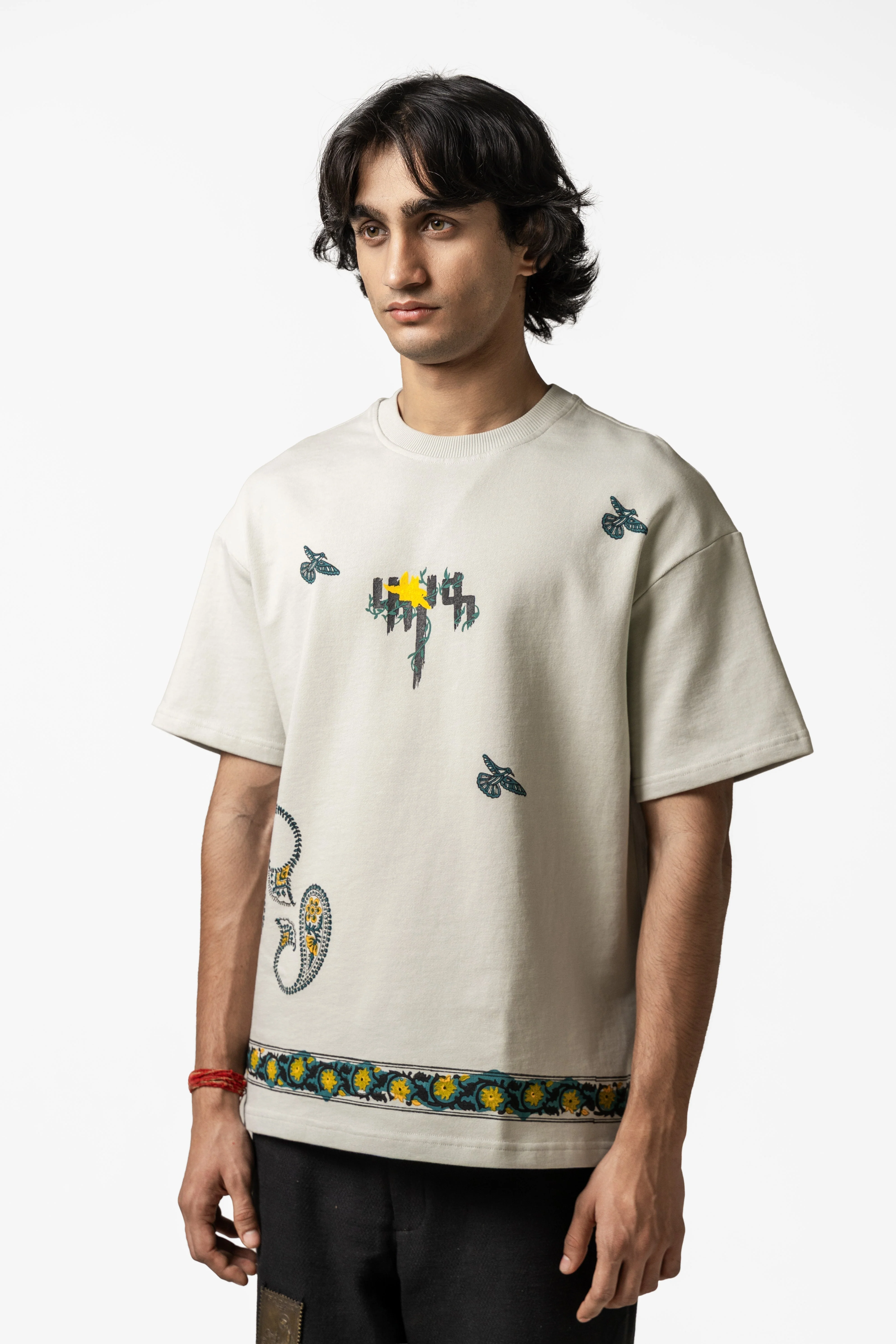 "Sage Green" Blockprint T-shirt - Image 6