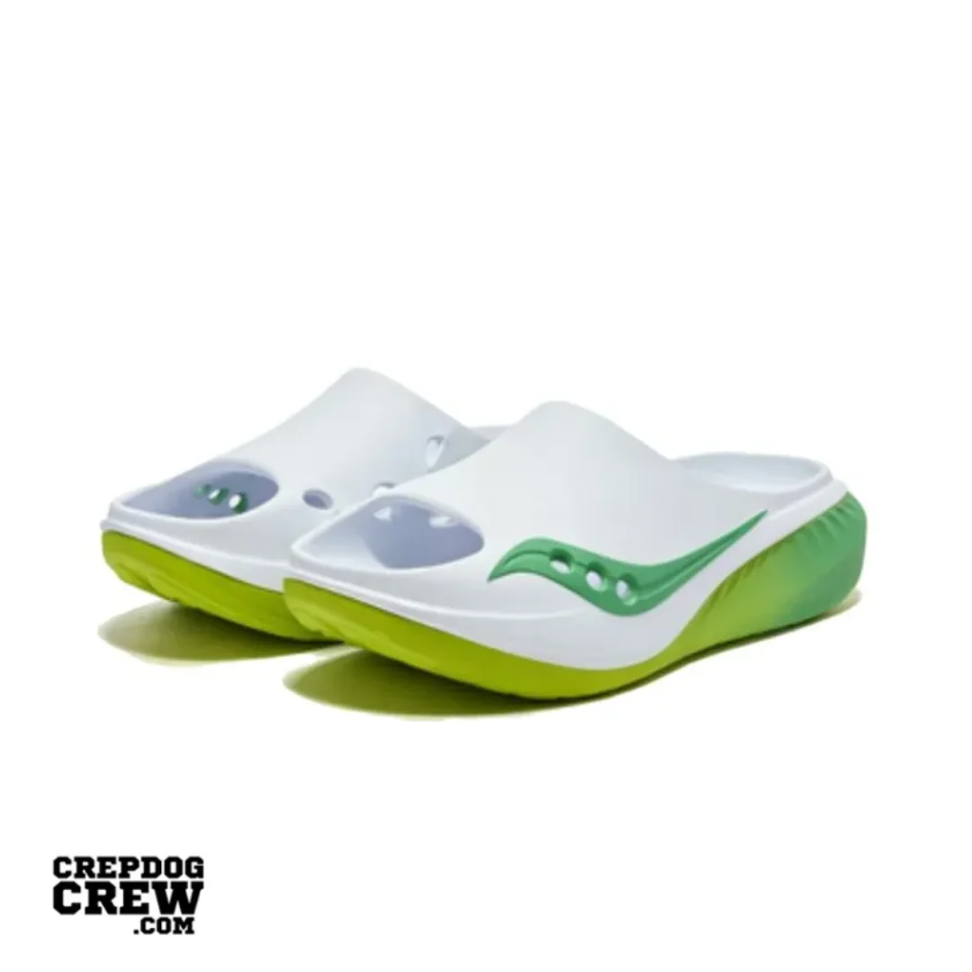 Saucony Cradle 3 SLIDE White LIME - Image 2