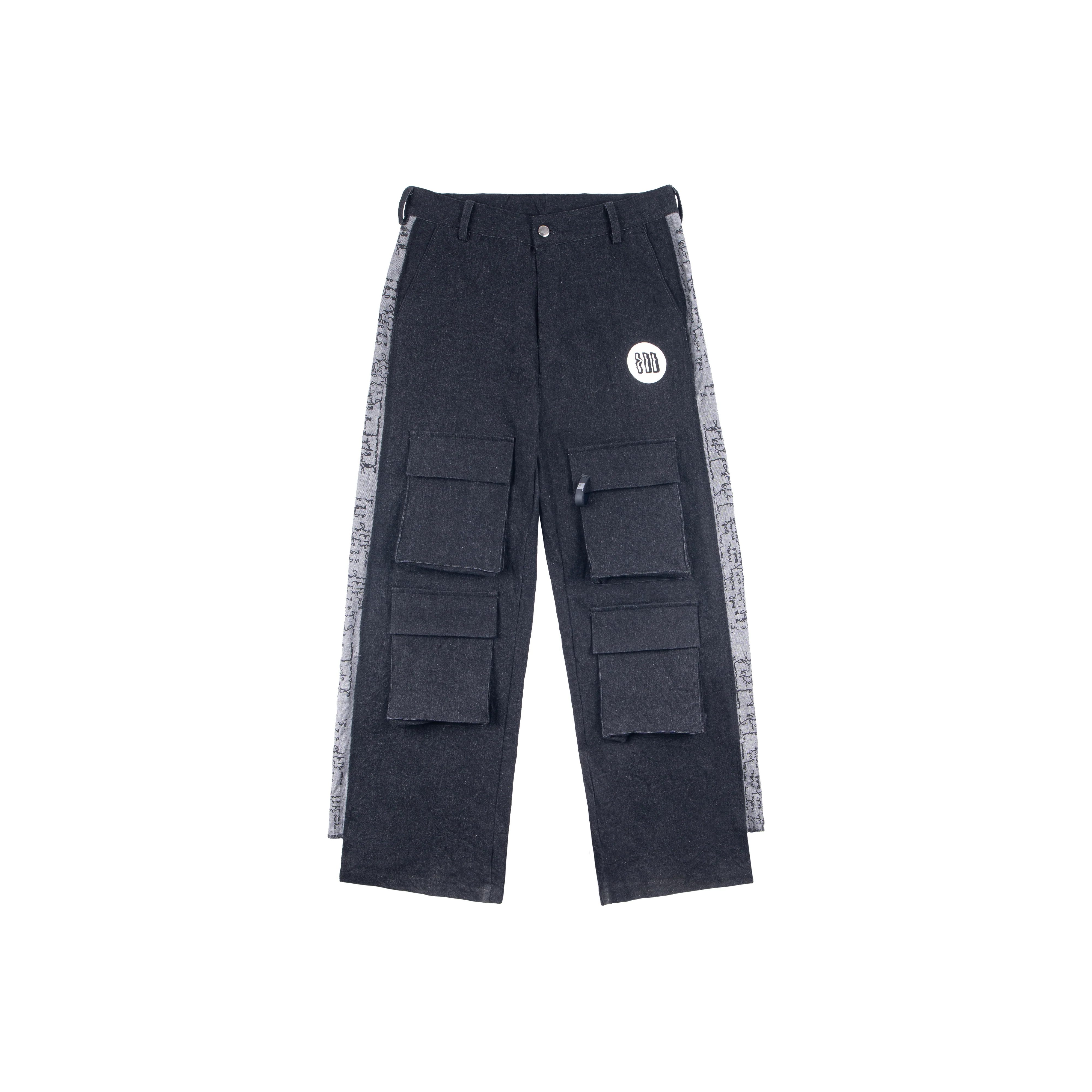 SCRIBBLED PANEL PANTS
