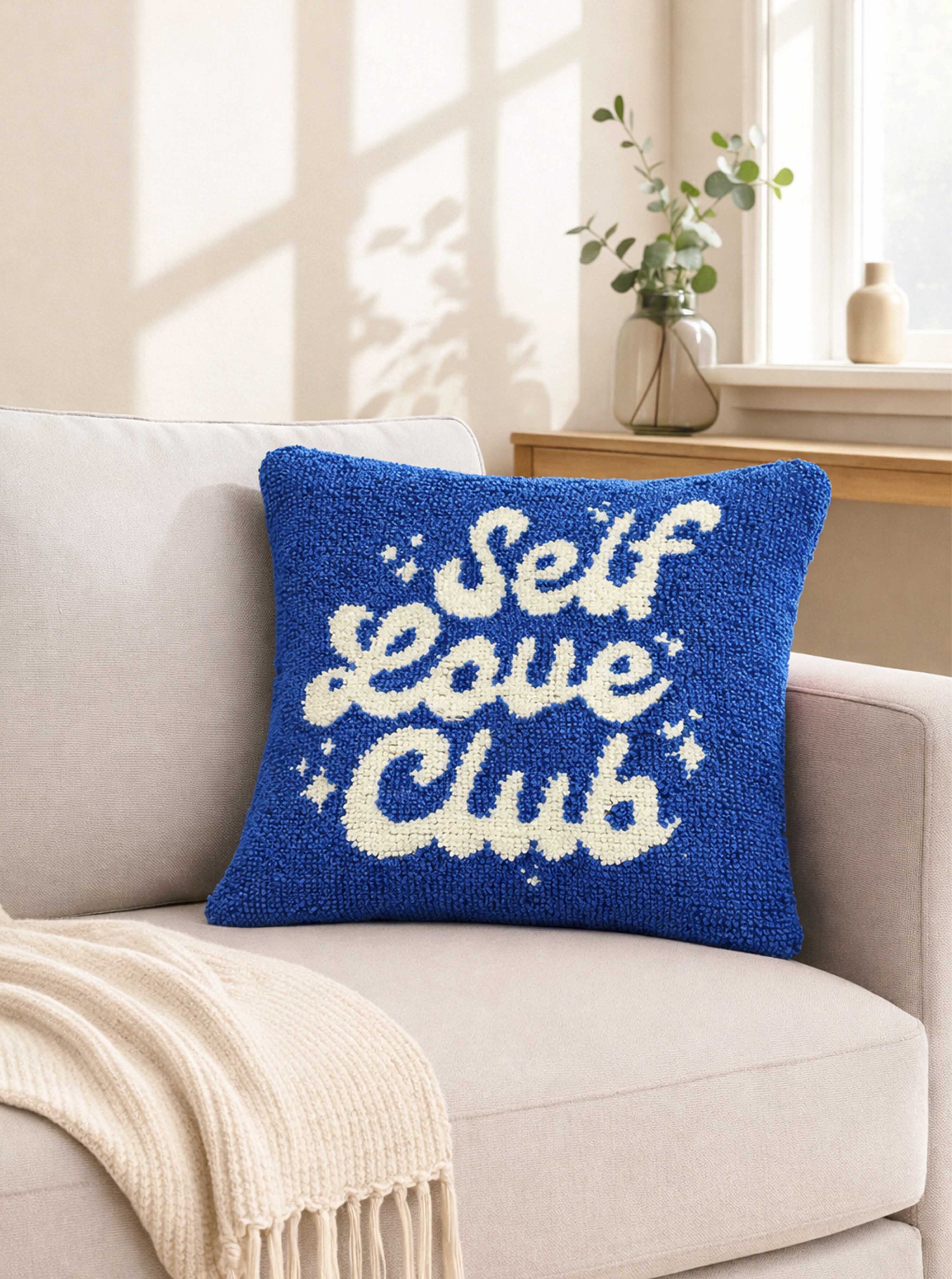 Self Love Club Blue cushion cover - Image 2