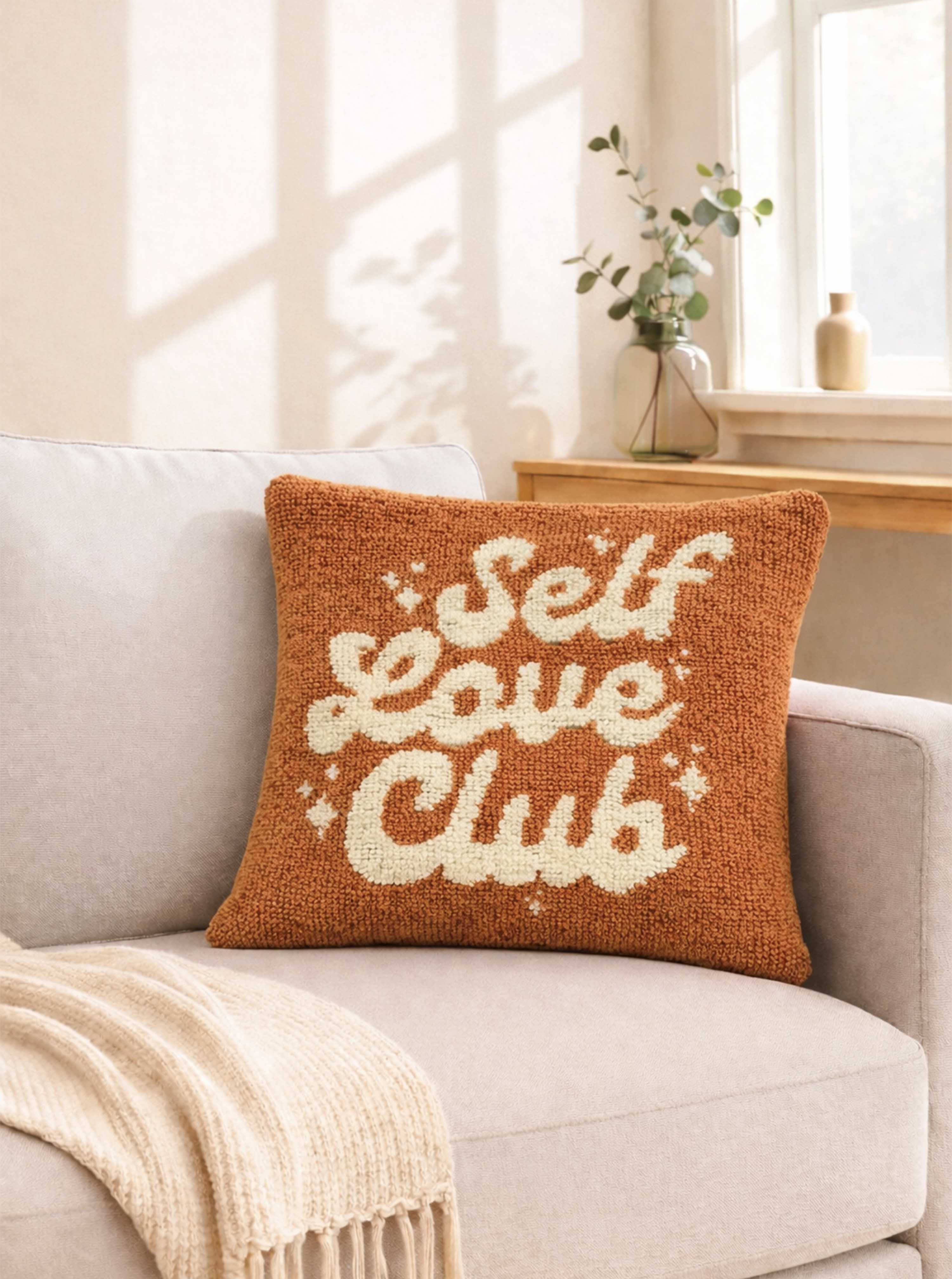 Self Love Club Orange cushion cover - Image 2