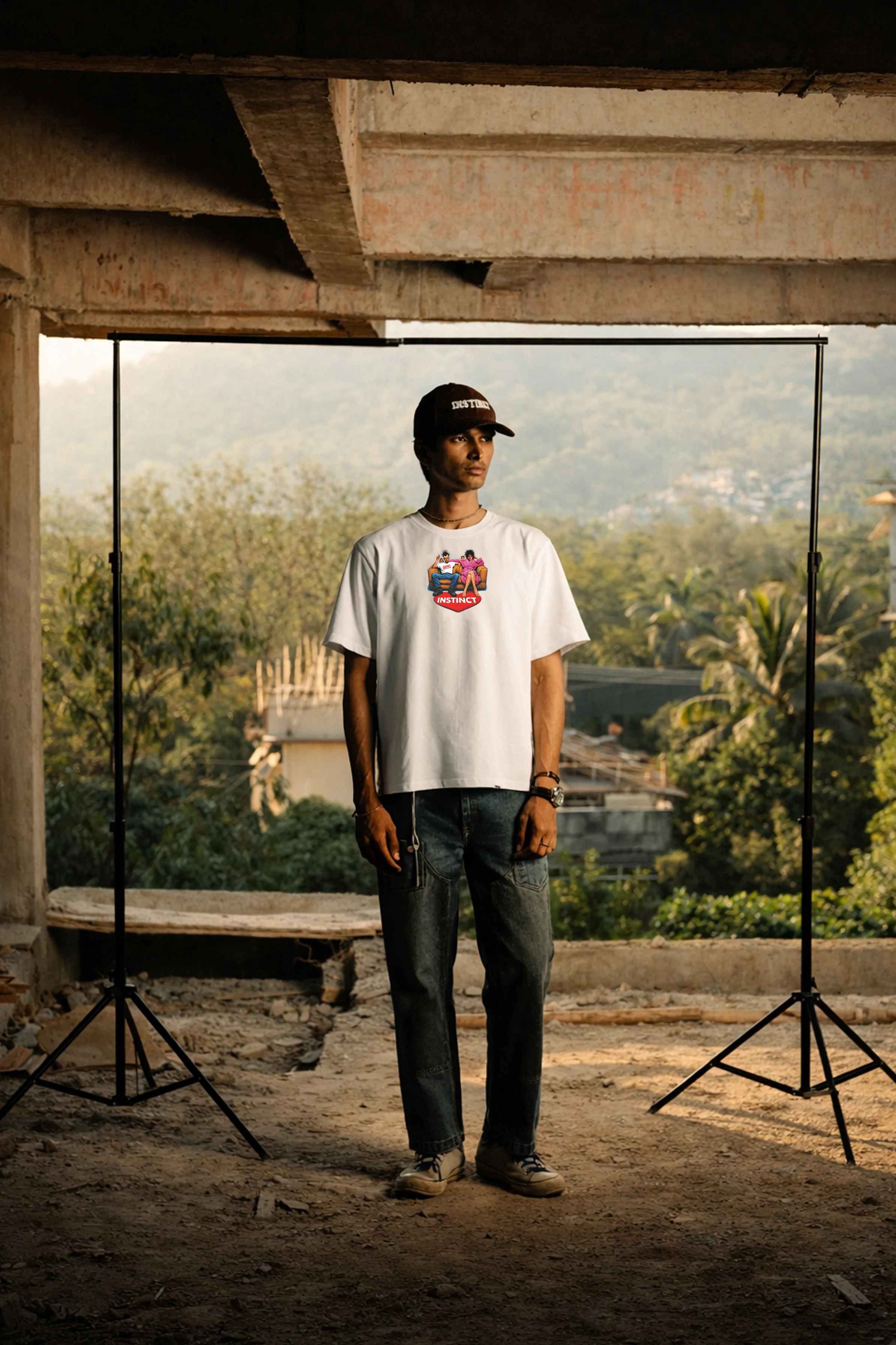 Shameless - Relaxed Fit Tshirt (White) - Image 2