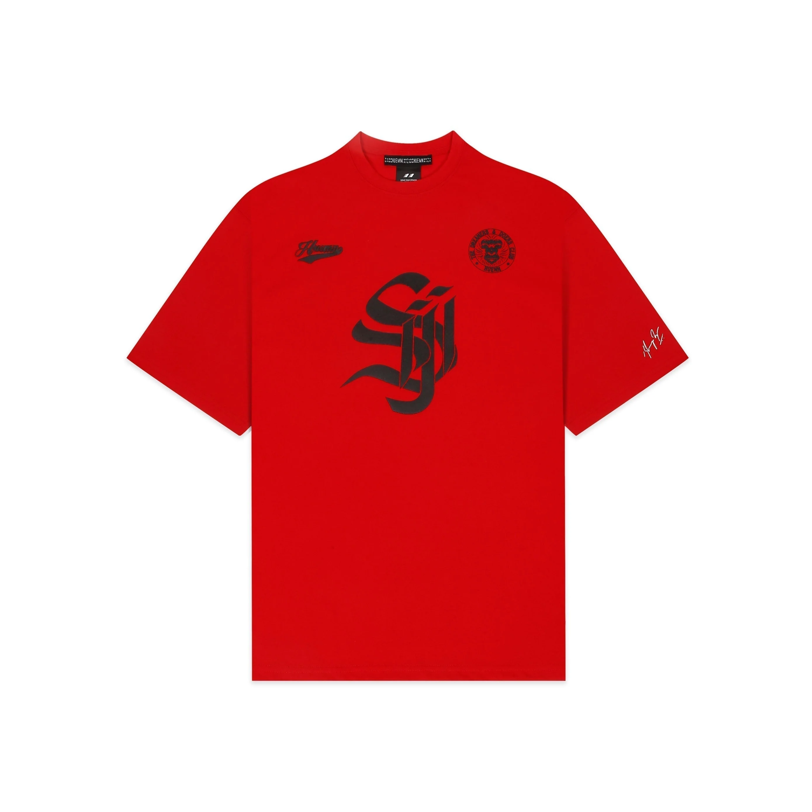 Shreyas Iyer x HUEMN 'SI' monogram T-shirt (Red)