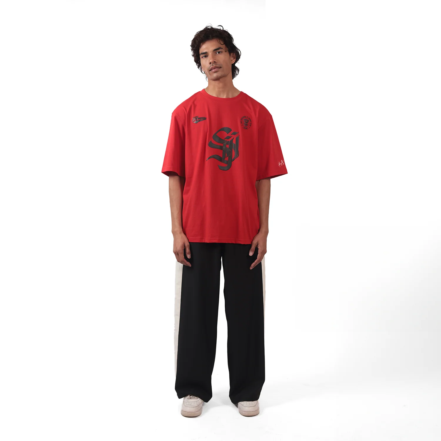 Shreyas Iyer x HUEMN 'SI' monogram T-shirt (Red) - Image 3