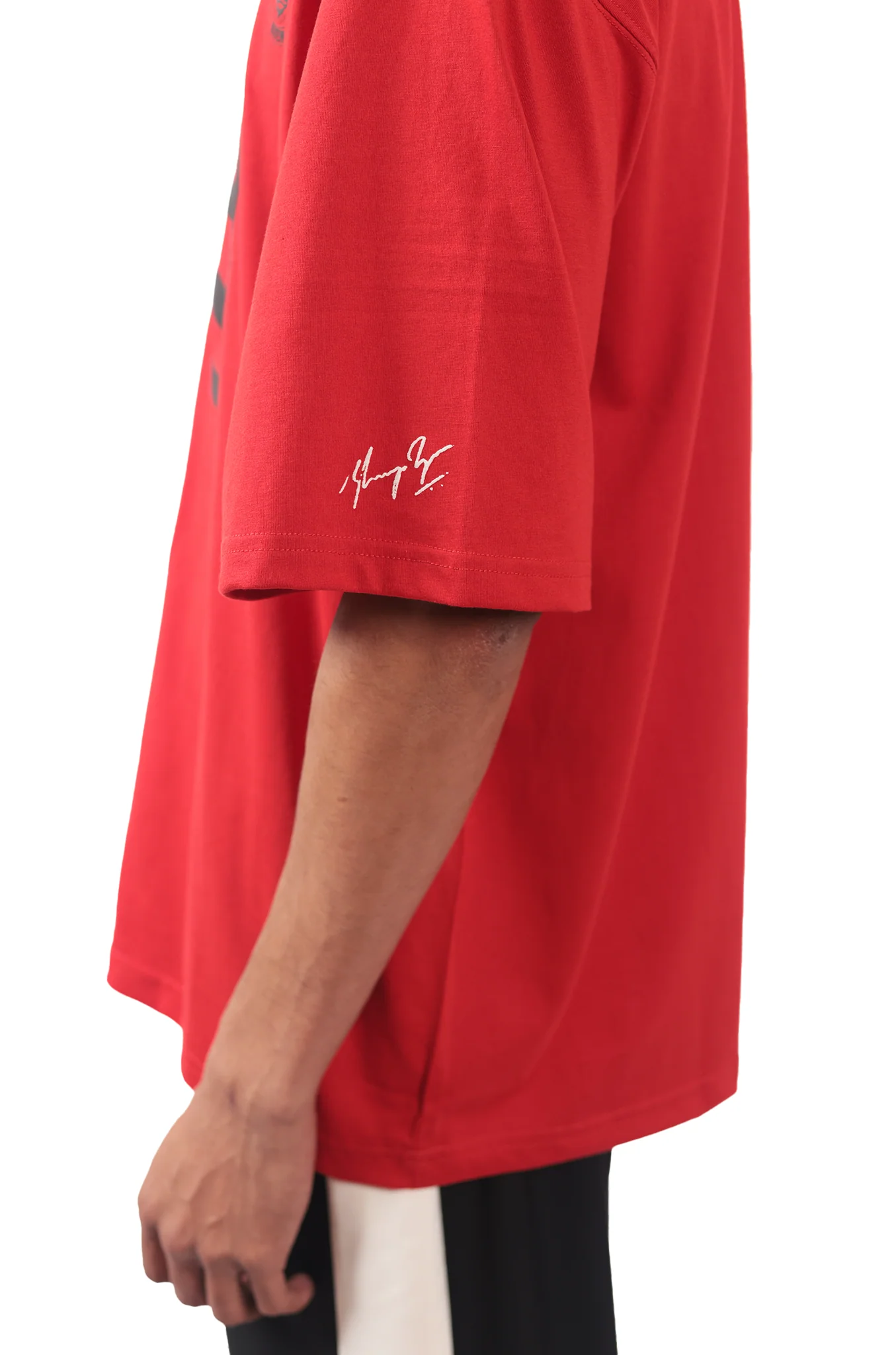Shreyas Iyer x HUEMN 'SI' monogram T-shirt (Red) - Image 6