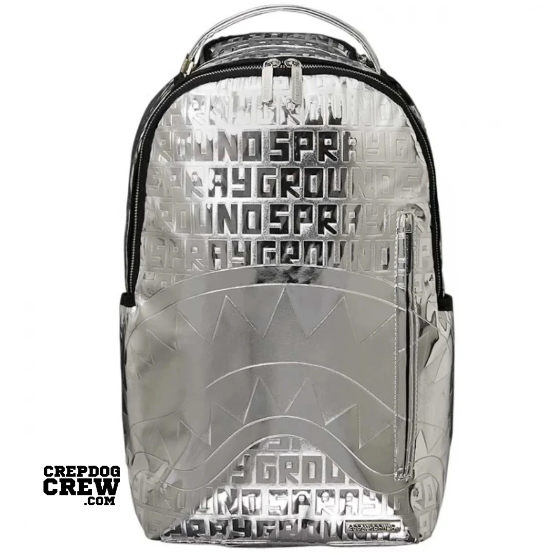 SPRAYGROUND METALLIC INFINITI DLX BACKPACK SILVER