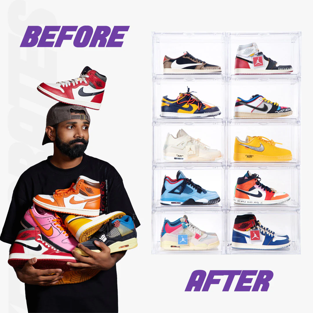 Stack'Em Sneaker Crates | Clear (Side Drop) - Image 2
