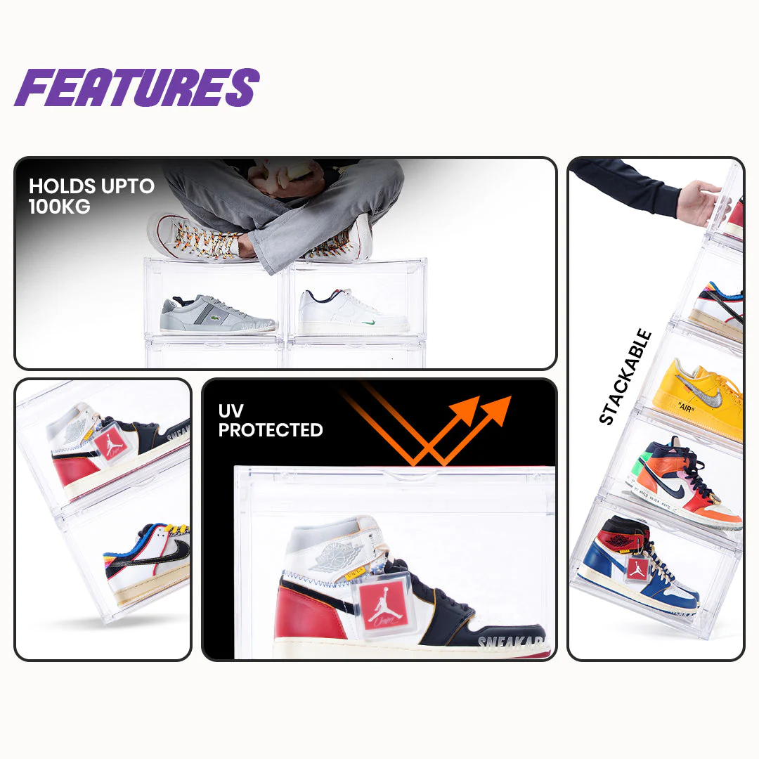 Stack'Em Sneaker Crates | Clear (Side Drop) - Image 6