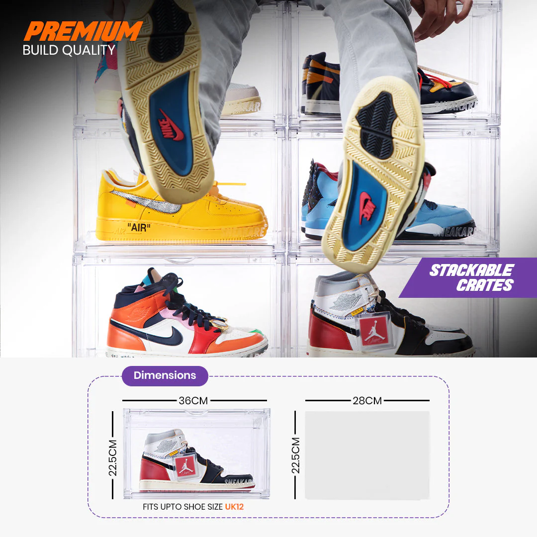 Stack'Em Sneaker Crates | Clear (Side Drop) - Image 7