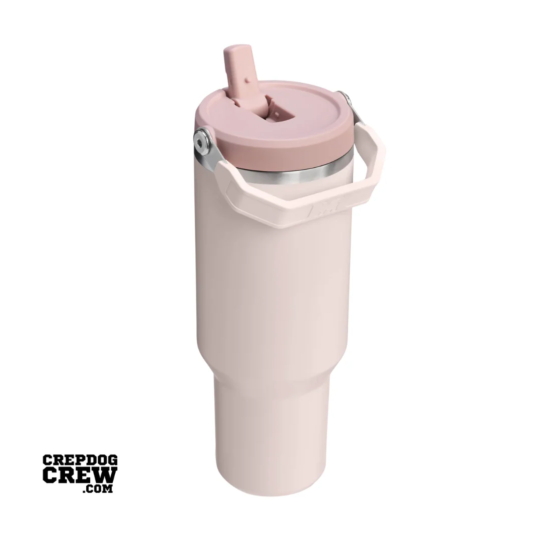 STANLEY Tumbler IceFlow Flip Straw Mug Rose Quartz 40 Oz - Image 2