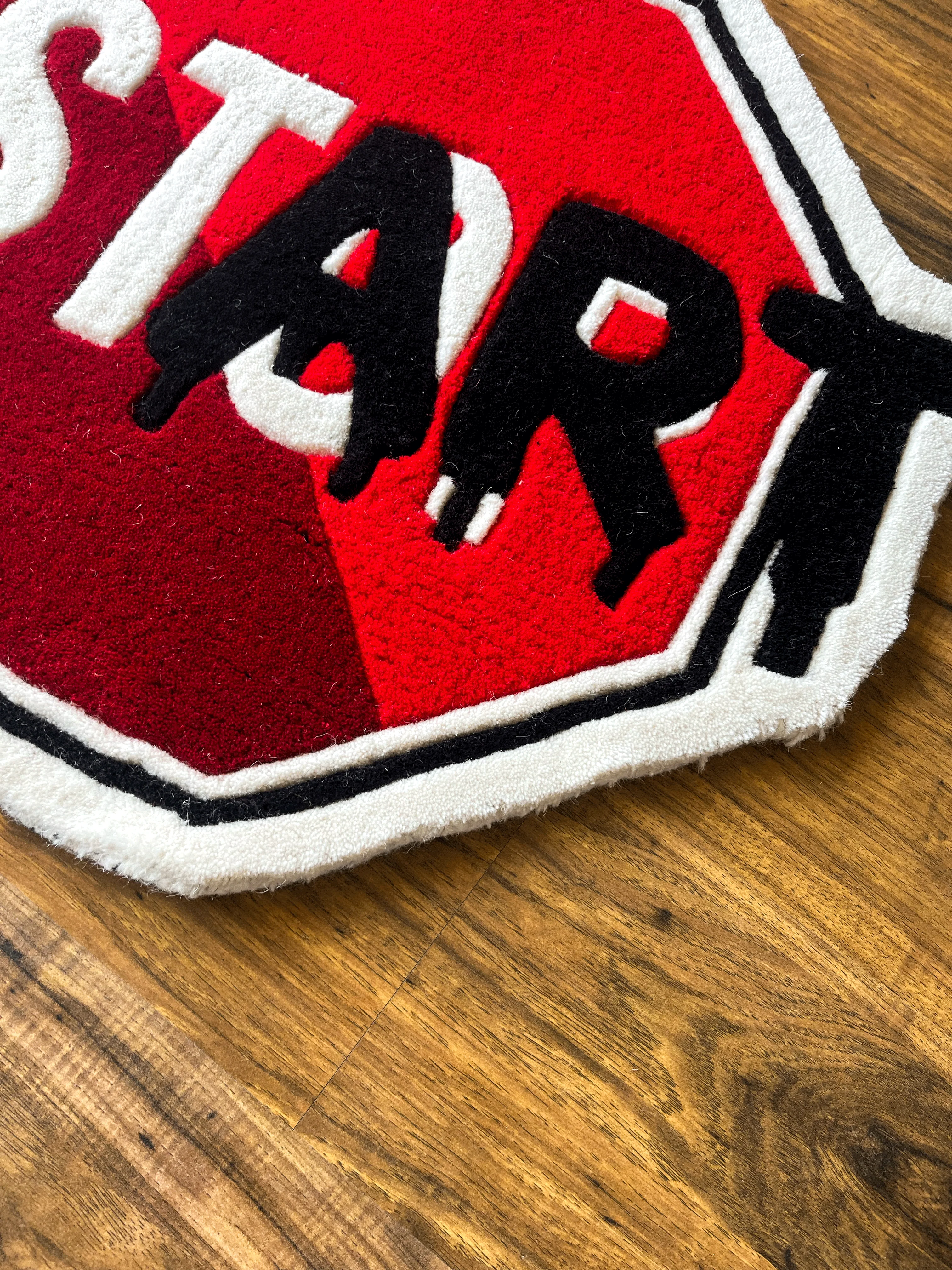 Start Stop Hand Tufted Custom Rug by The Drip Co. - Image 3