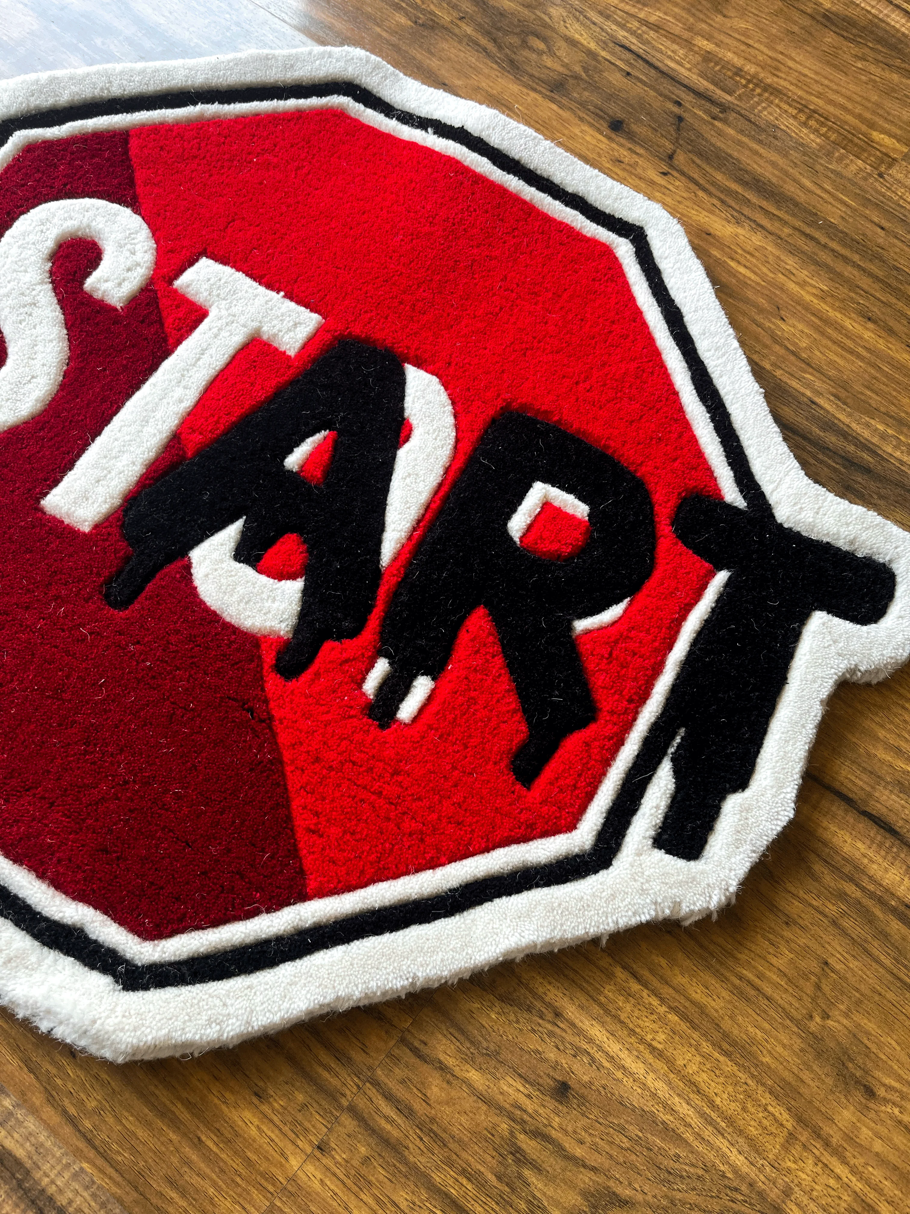 Start Stop Hand Tufted Custom Rug by The Drip Co. - Image 4
