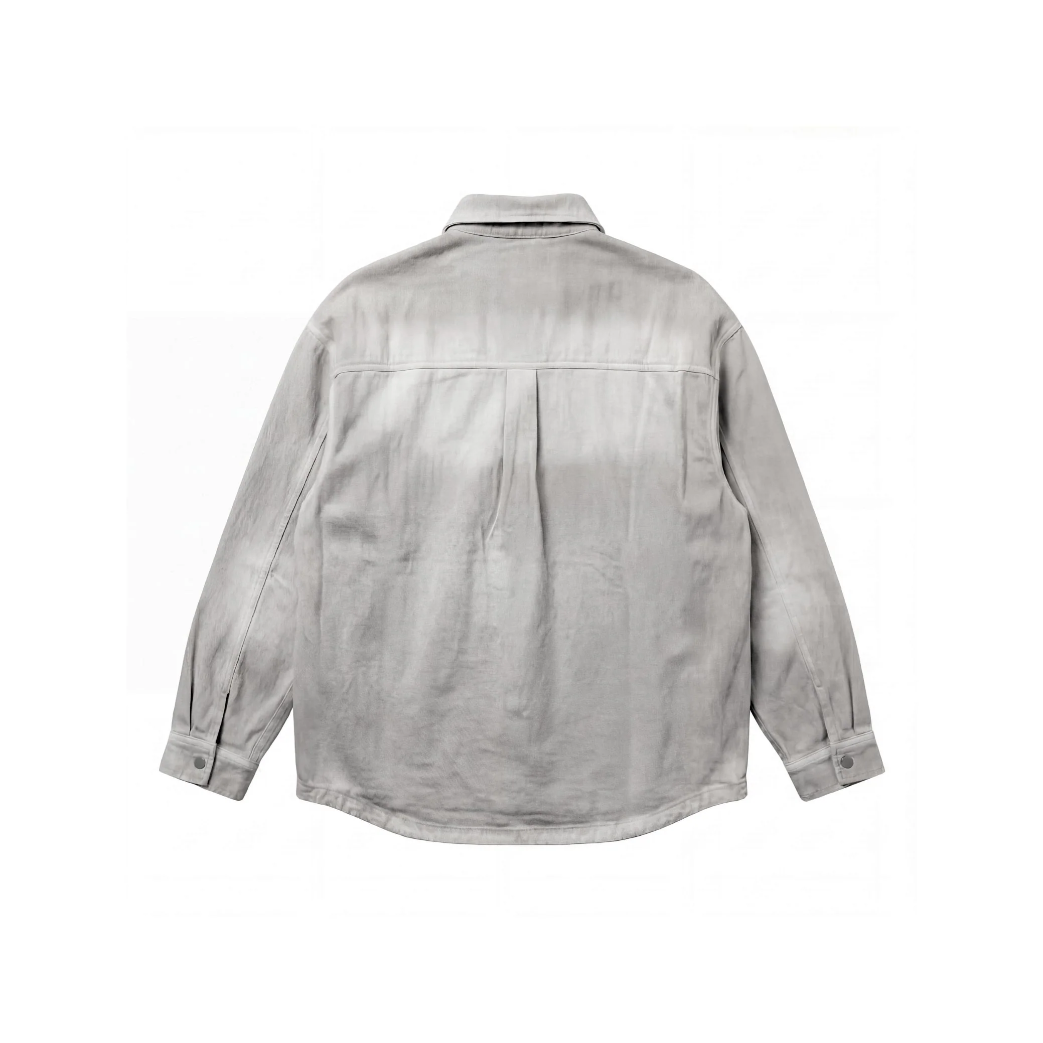 STONE WASH DENIM OVERSHIRT - Image 3